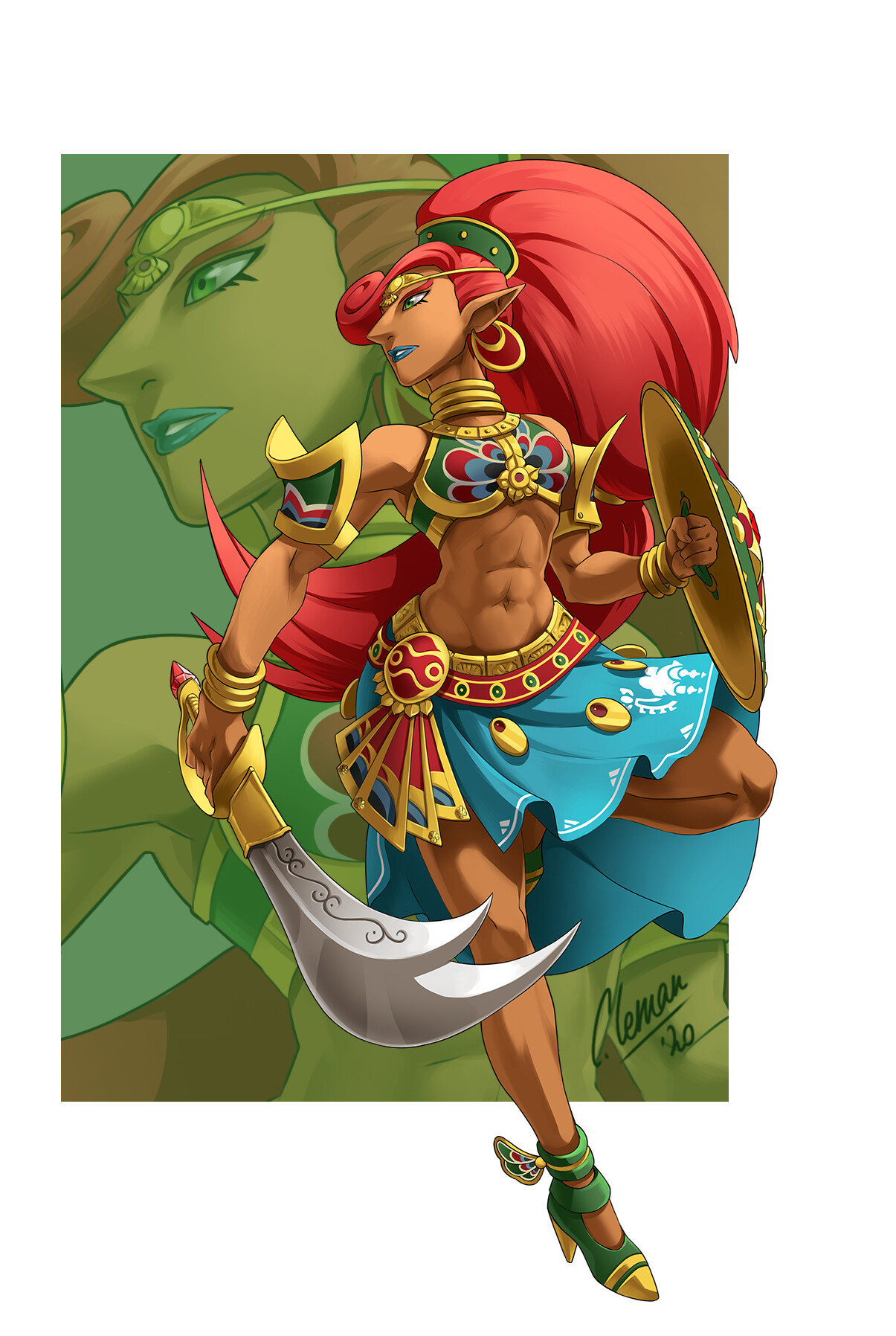 Zelda Botw Urbosa Age Of Calamity Urbosa Age Of Calamity Urbosa