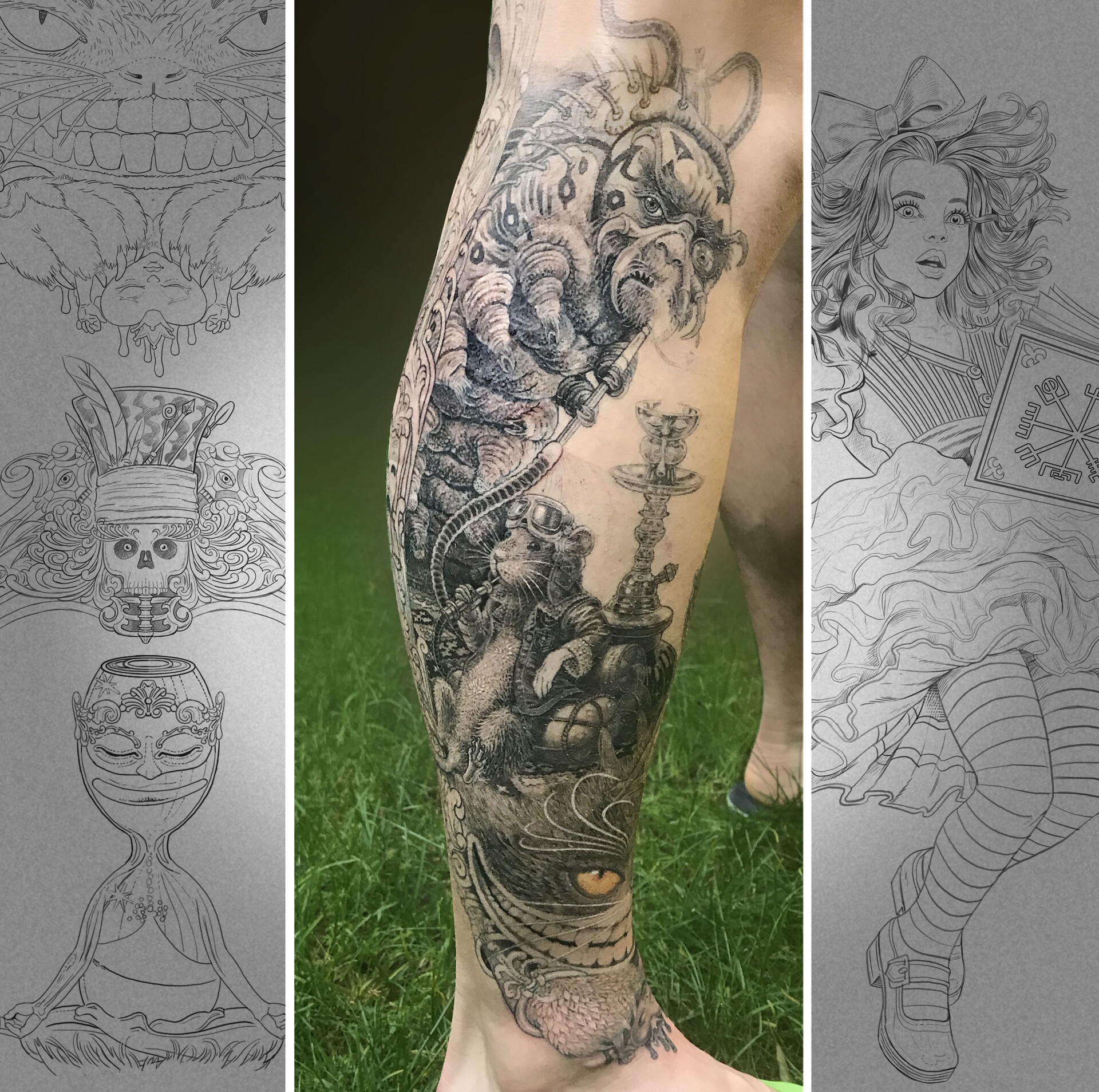 Artstation Alice Tattoo Design Jasper Schreurs