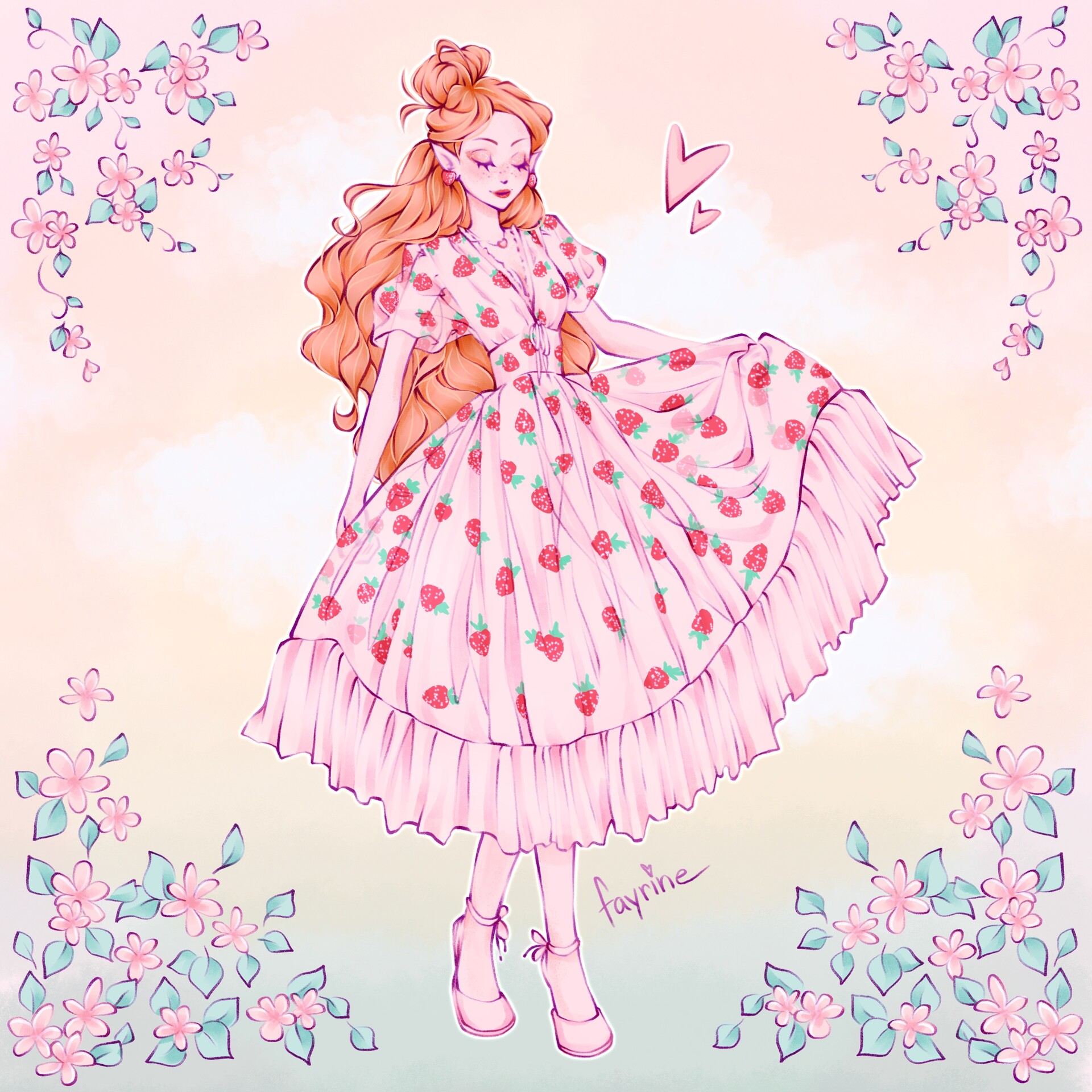 Fayrine - Strawberry dress Fayrine - Strawberry dress