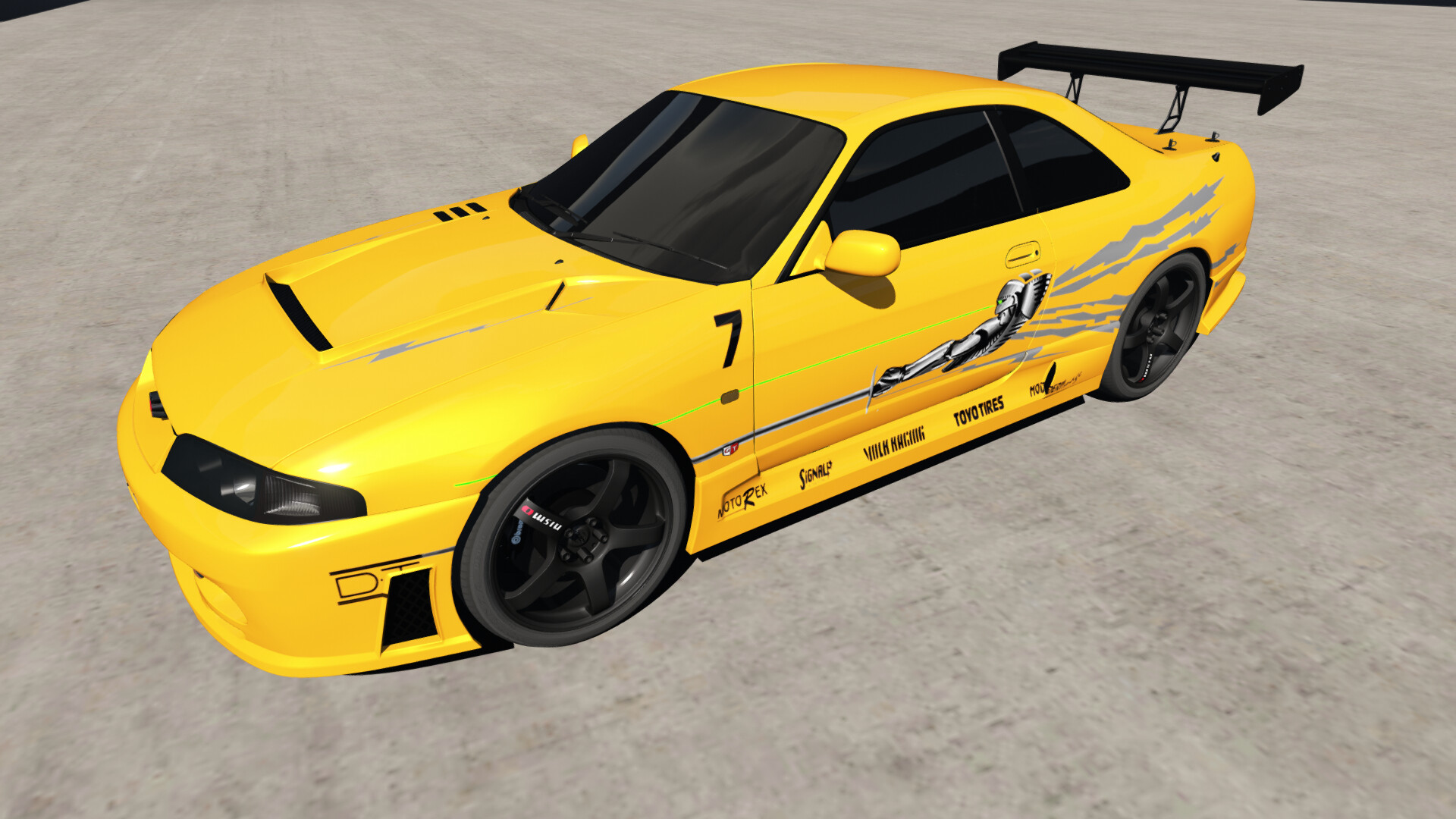 Fast And Furious Yellow Skyline