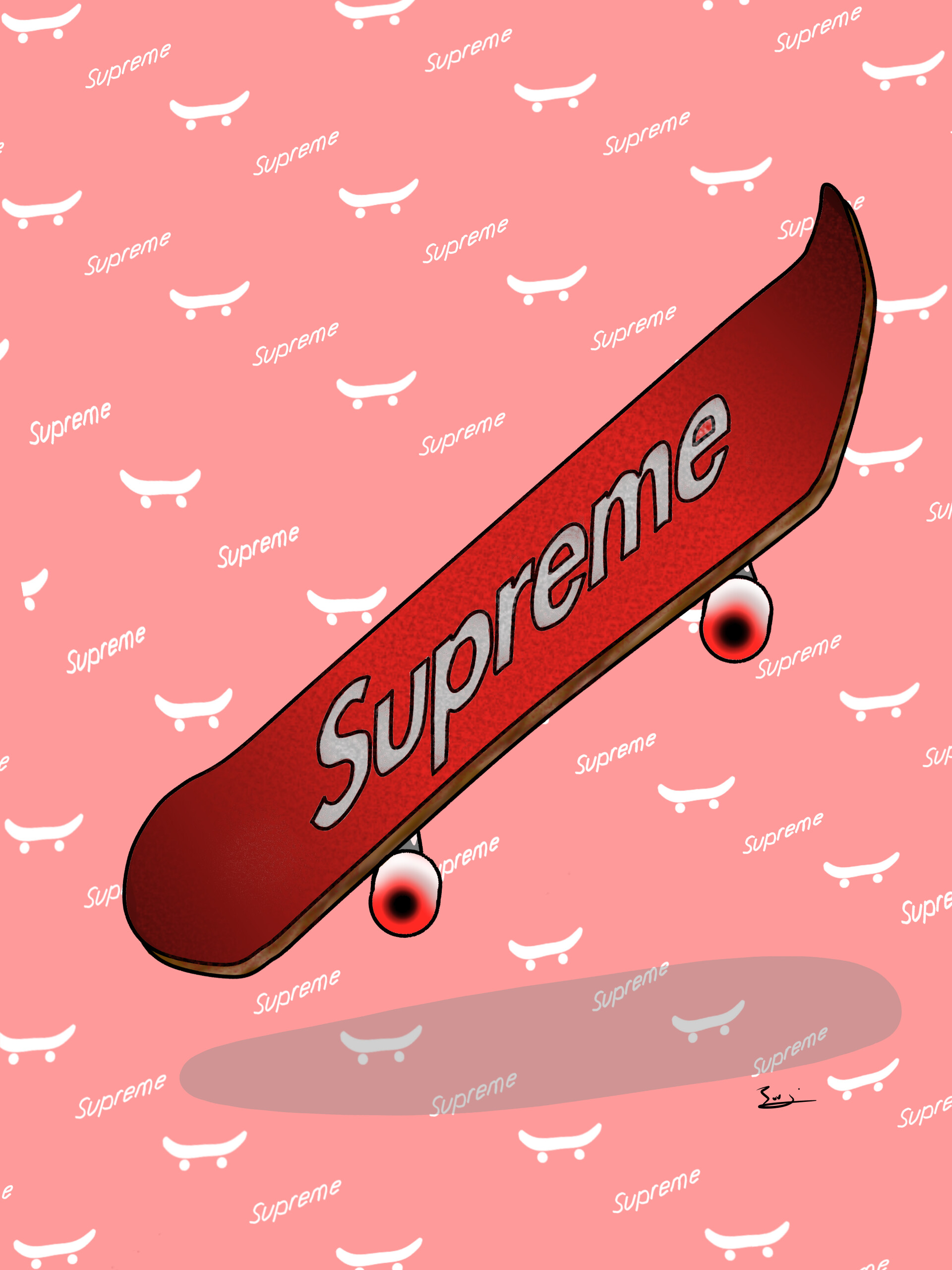 supreme  Supreme skateboard, Skateboard, Supreme wallpaper
