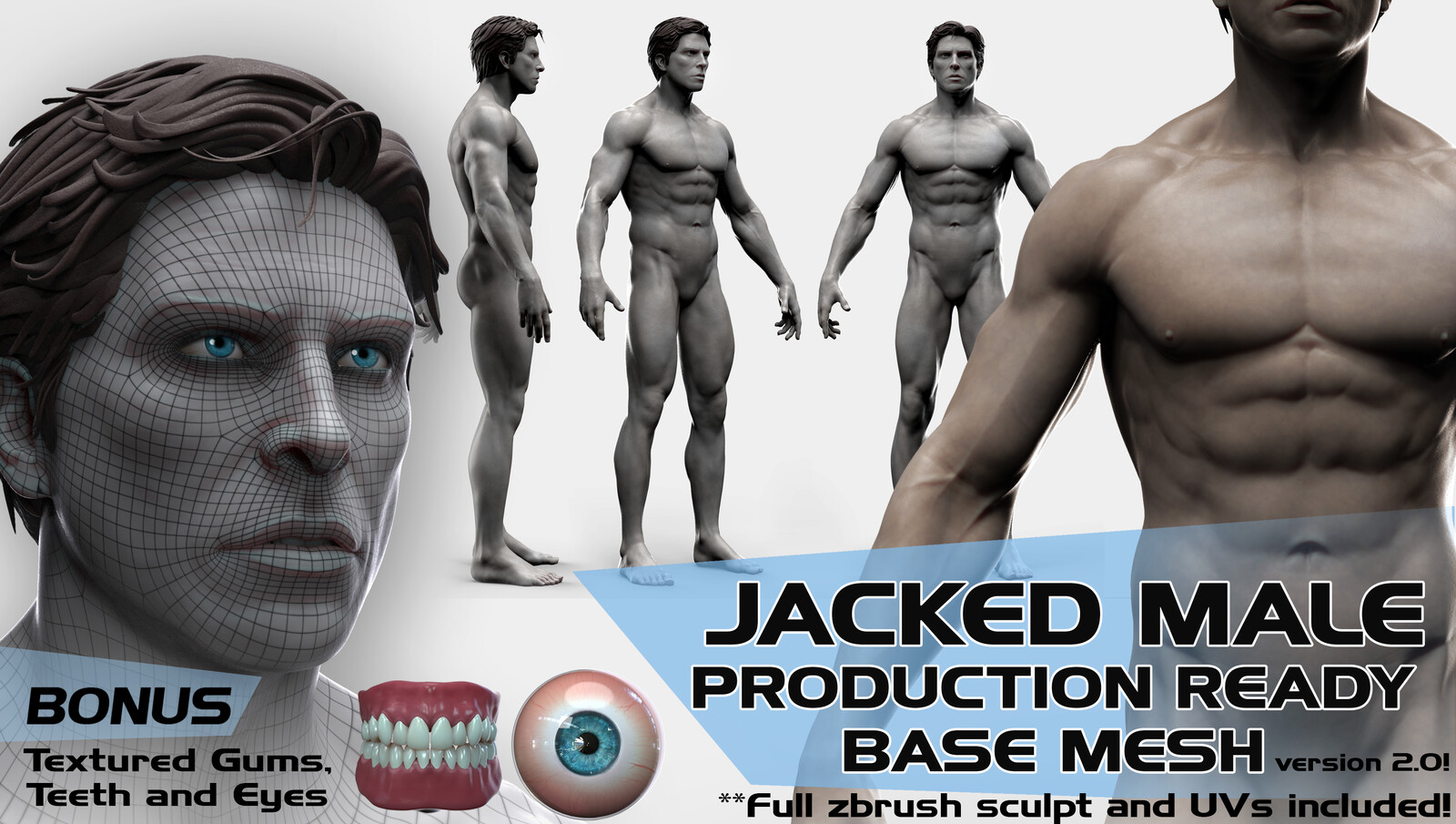 JACKED Male Basemesh