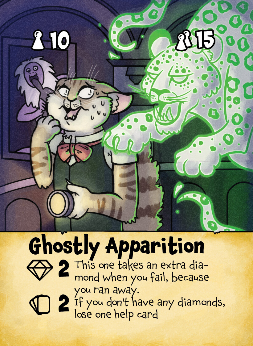 "Ghostly Apparition" card illustration.

Created for the boardgame King's Trial by Laughing Hyena Games.

(www.laughinghyenagames.com)

© 2020