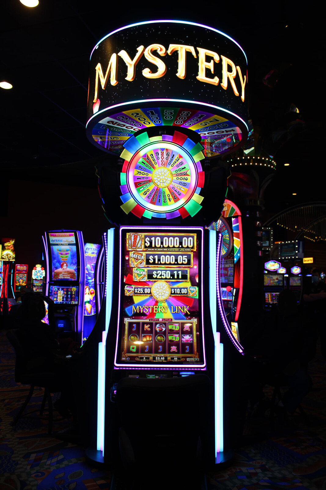 The game in a casino.