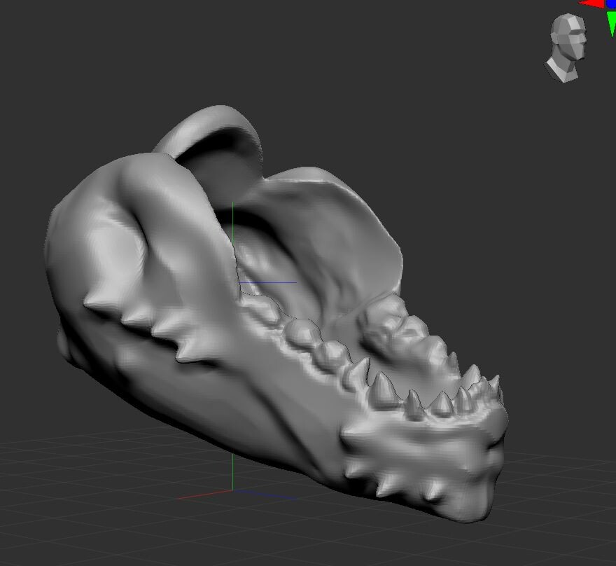 Session 2: Lower Jaw Sculpt - Base 128 sphere