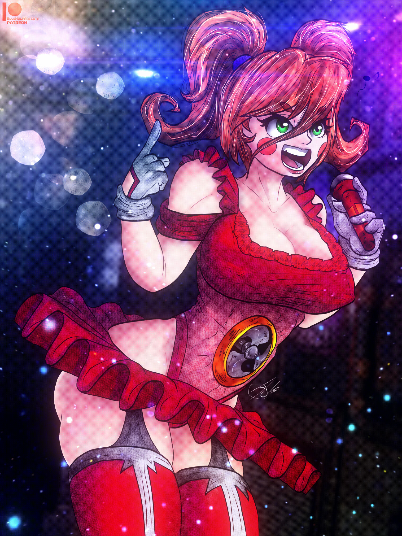 Artstation Fnaf Sister Location Baby Redraw Federico Segovia Bluewolfartista