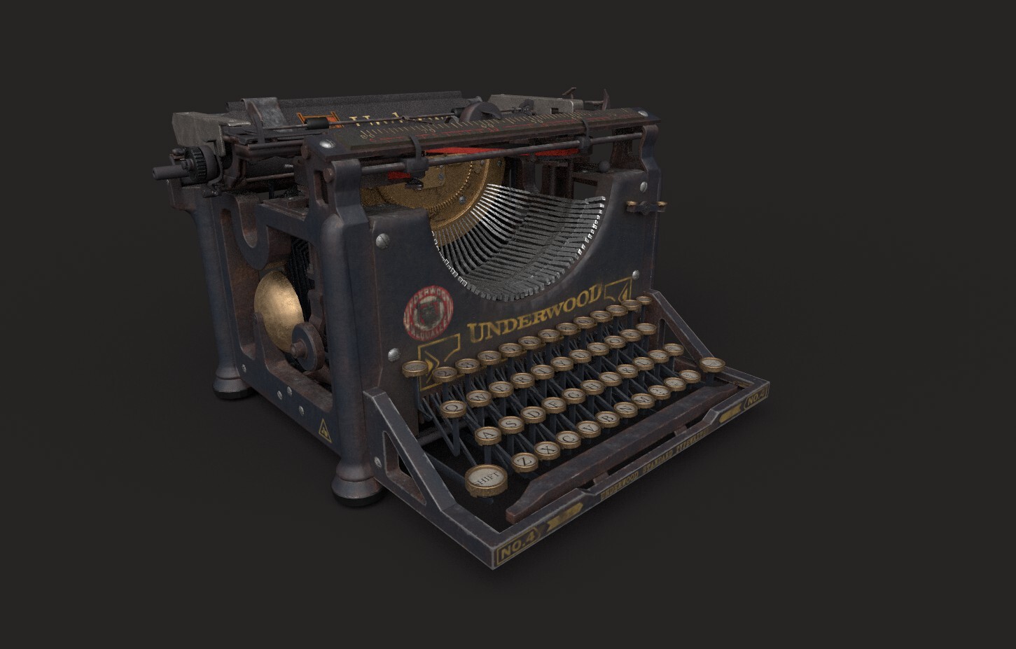 送料無料 日本 Shubham Ingole - Antique Typewriter 3d Modeling and Texturing ワンピース