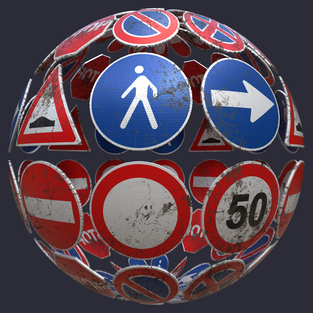 Artstation Traffic Signs Fulvia Mura