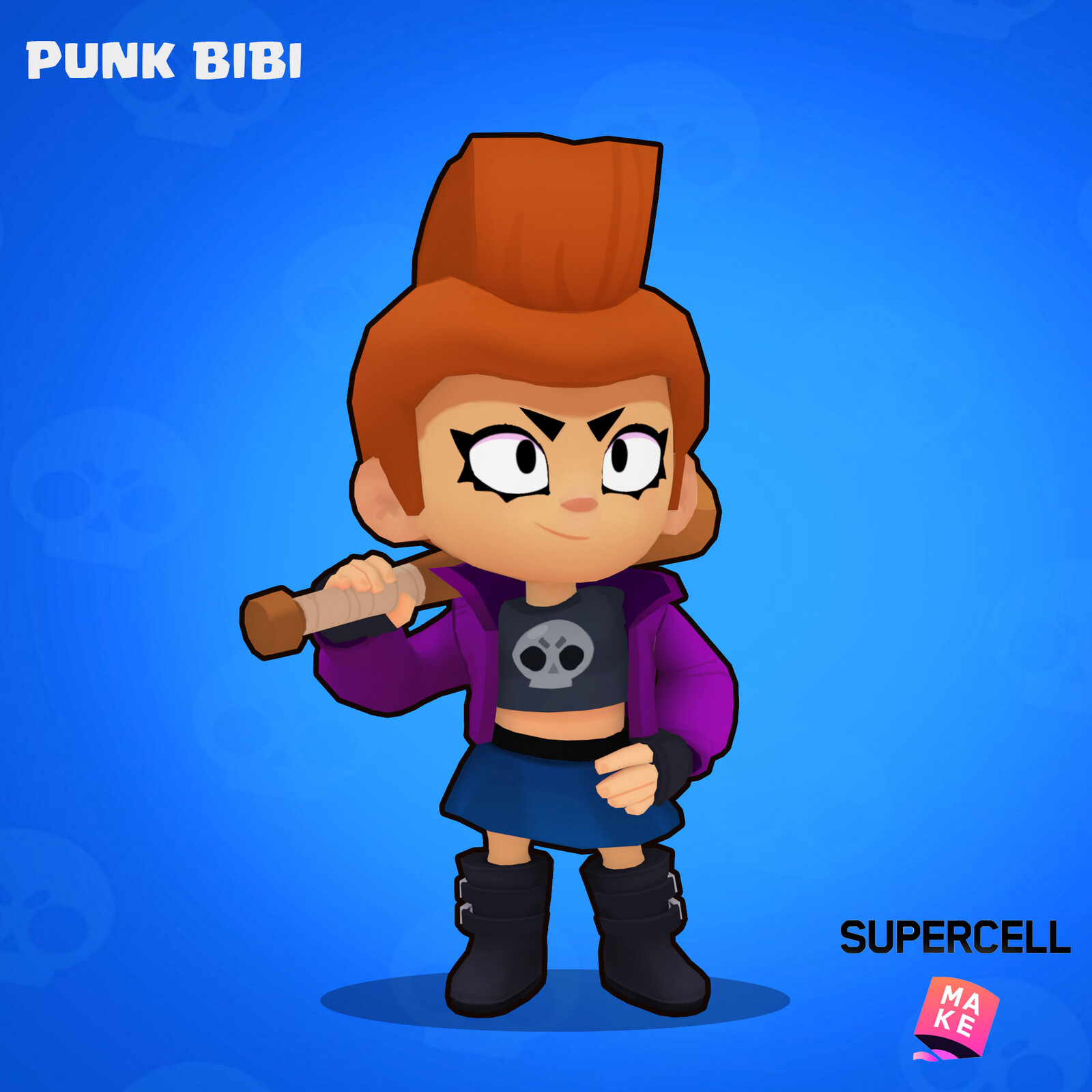 "Punk Bibi" Skin for (Supercell Make)