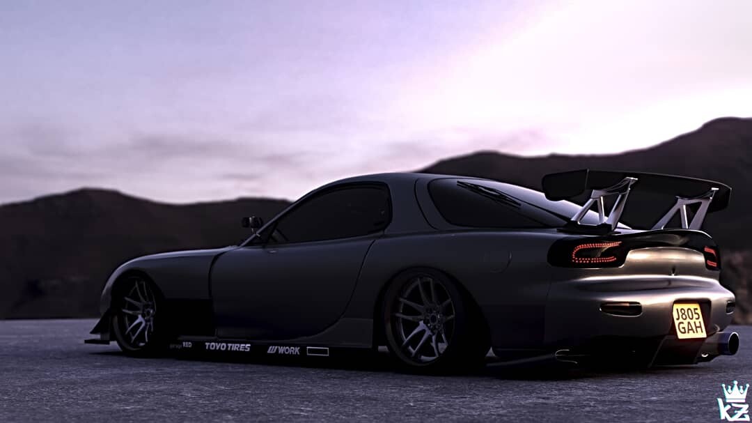 ArtStation - Sunset rx7