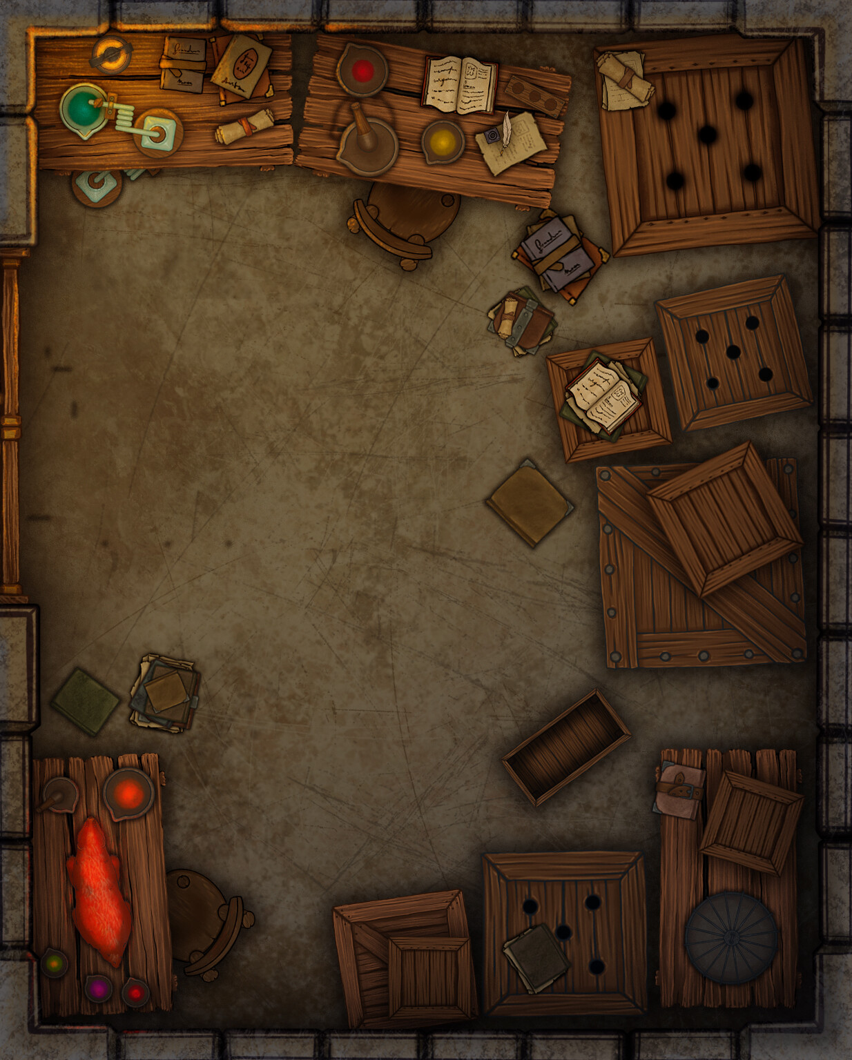 An alchemists lab filled with animals, what were they doing here?