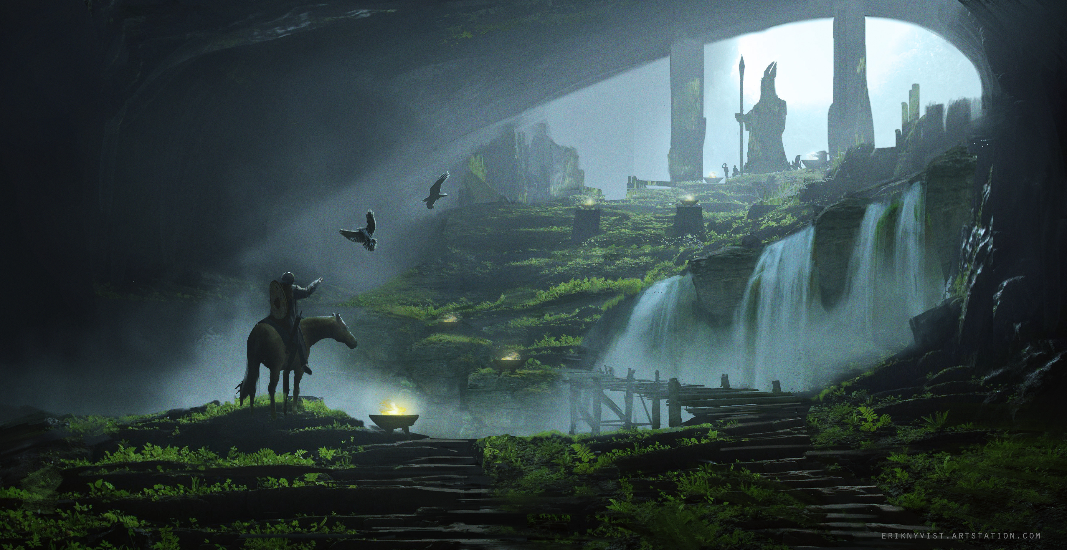 And finally, the reference. I loved this concept from the moment I saw it and I am glad I got the chance to spend a little time making it 3d. Thanks again to Erik Nykvist for creating such a lovely concept!