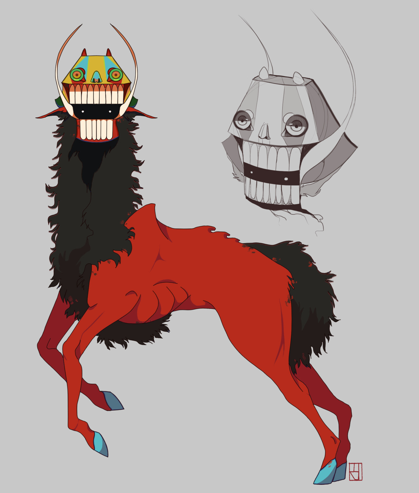 Llama type creature design