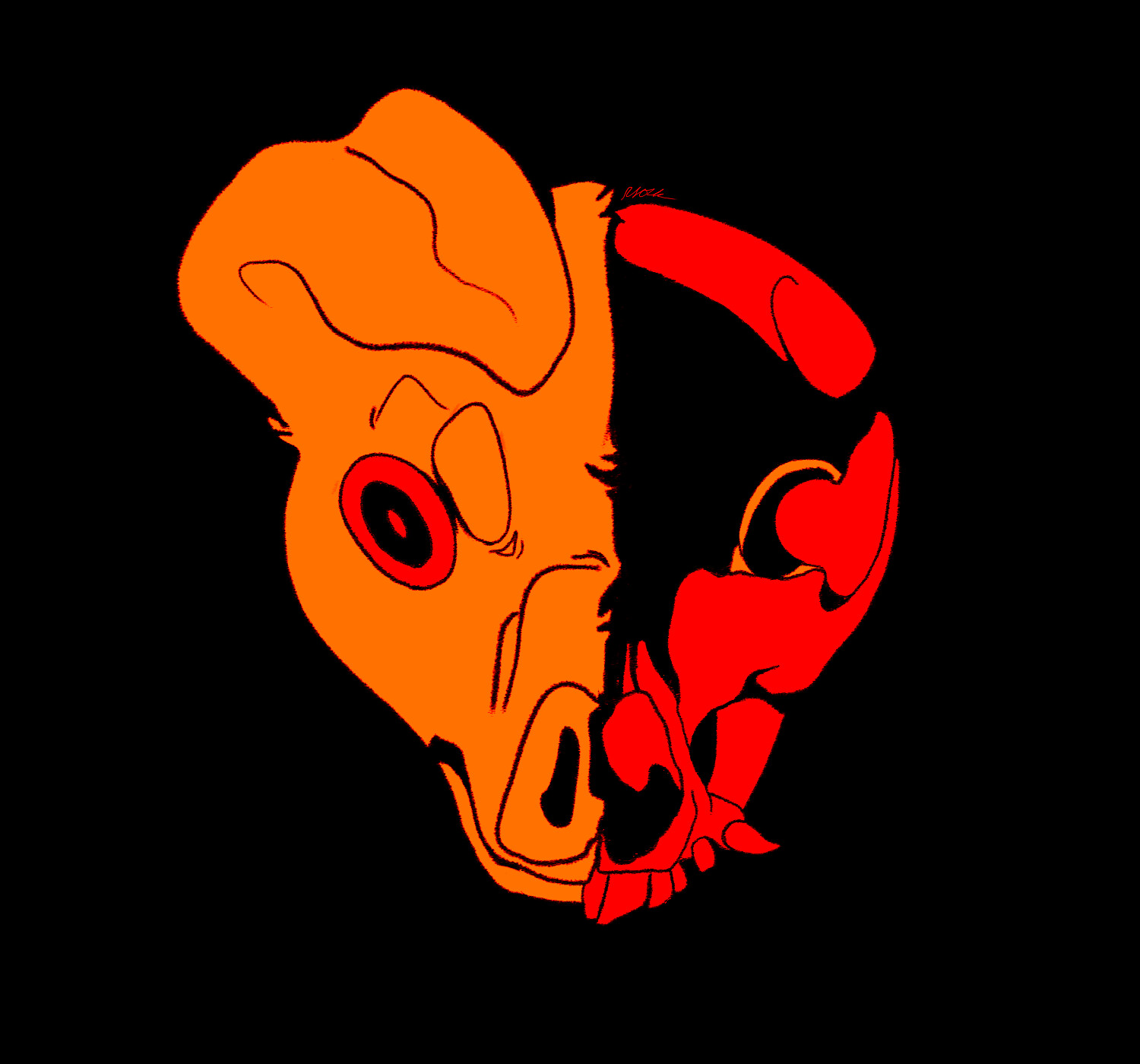 Skinned Skull