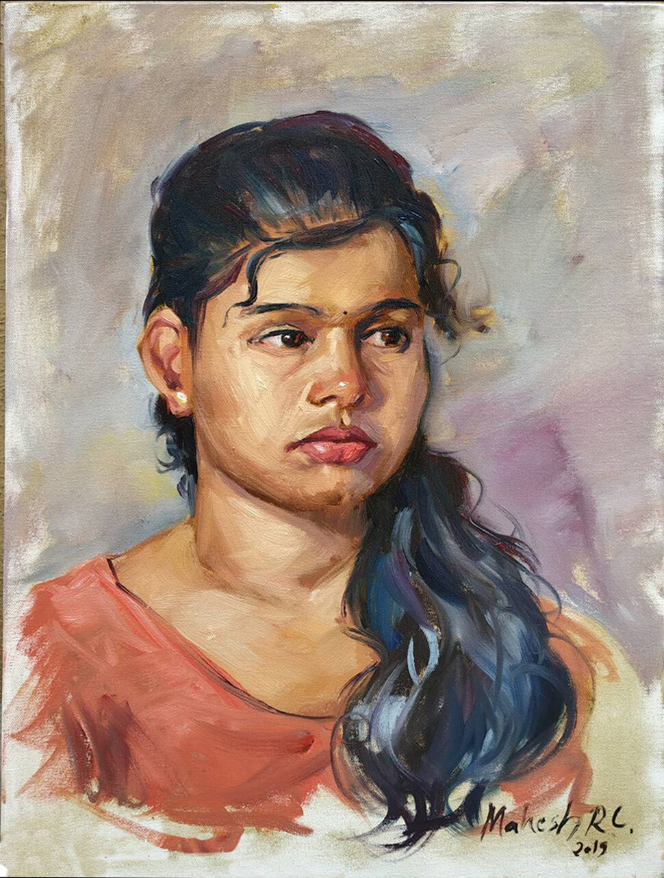 ArtStation Oil color portrait