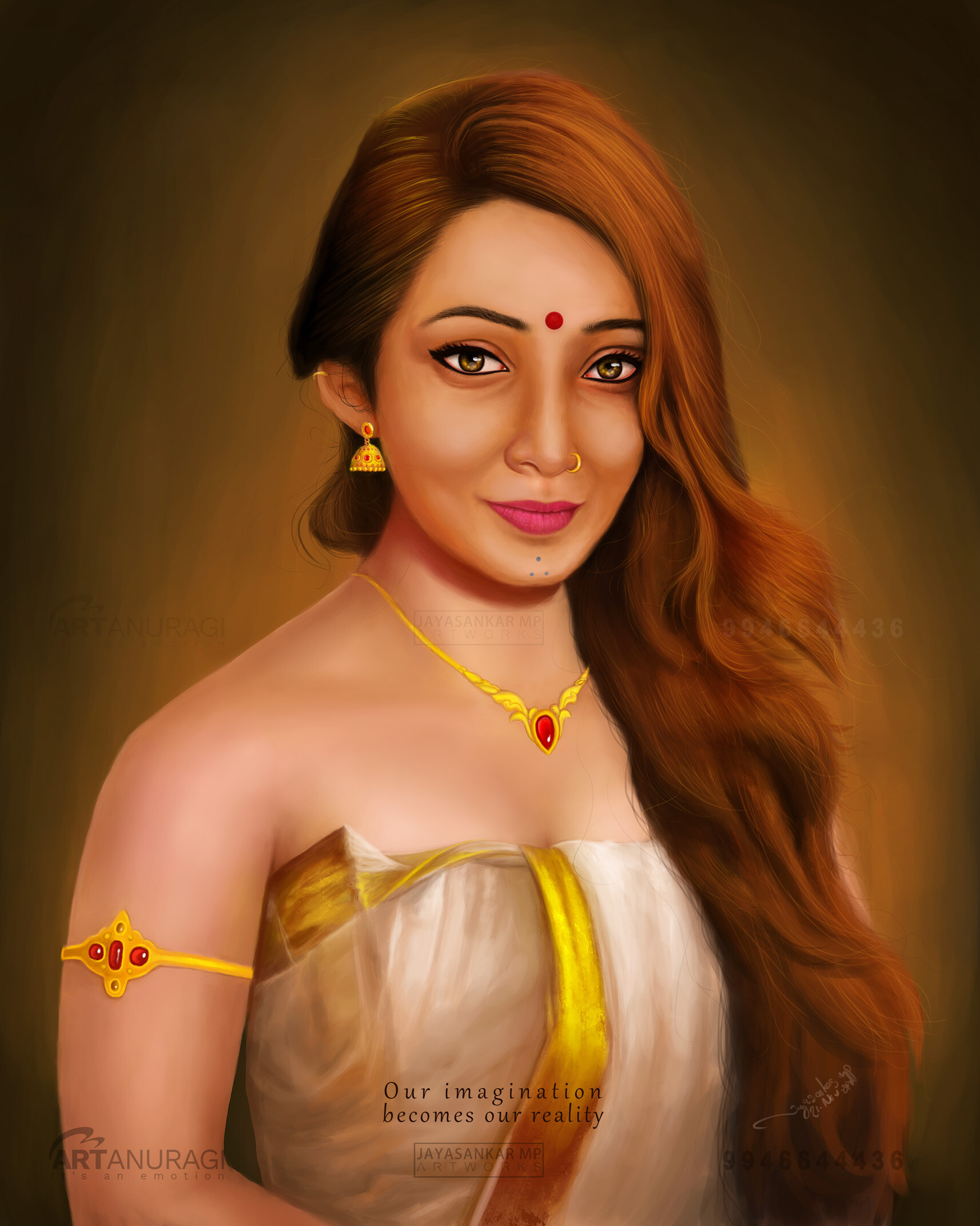 ArtStation - Kerala Traditional Woman