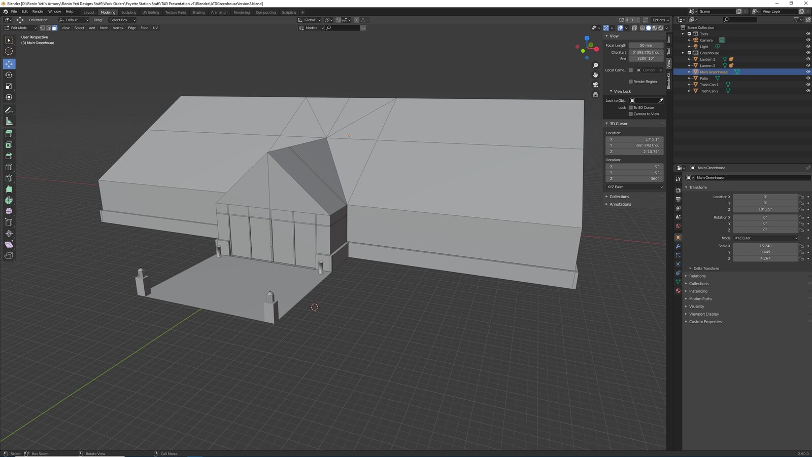 The other angle for the TAD Presentation Greenhouse (Whitebox version)