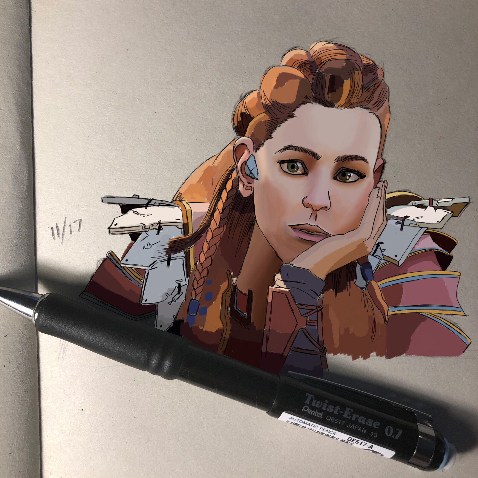 Rough colors and initial face rendering