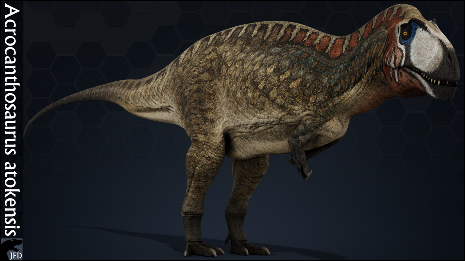 Acrocanthosaurus atokensis main male render.