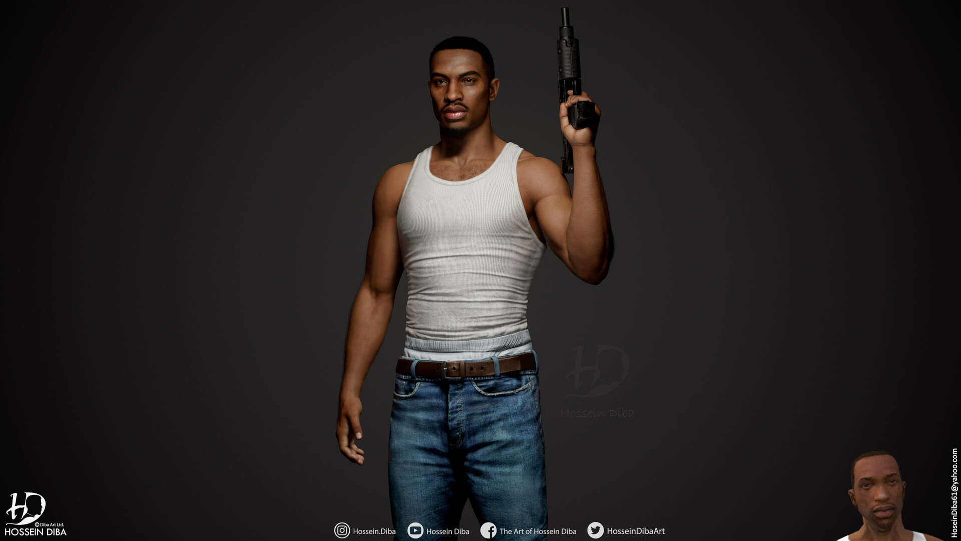 Artist turns old GTA characters into lifelike 3D models