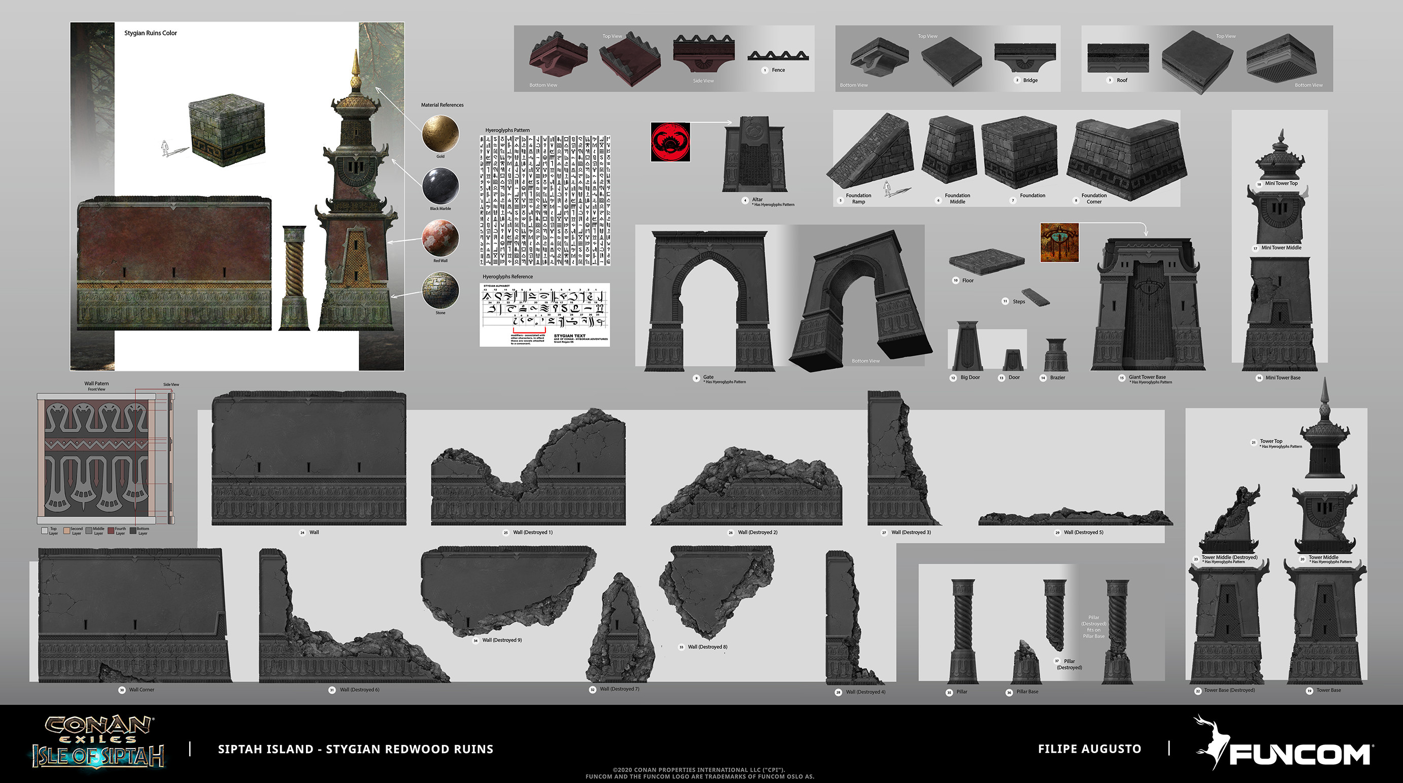 pix Conan Exiles Floor Patterns isle of siptah dlc assets filipe augusto