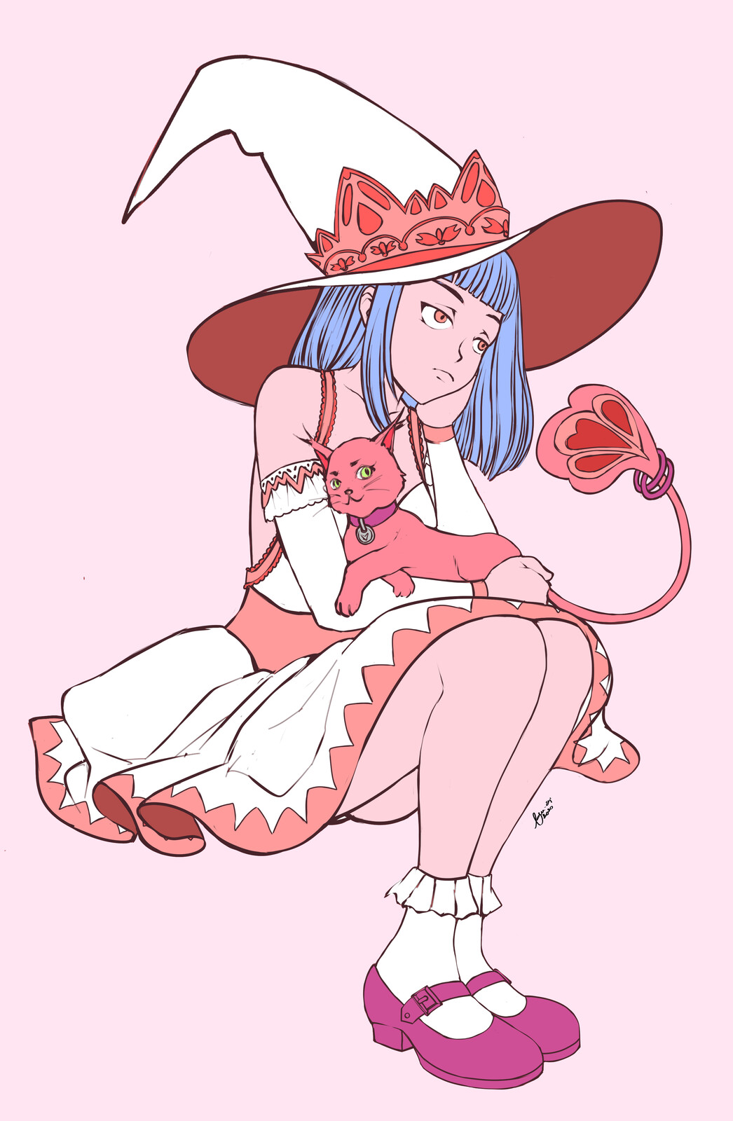 Gen ai witch and cat
