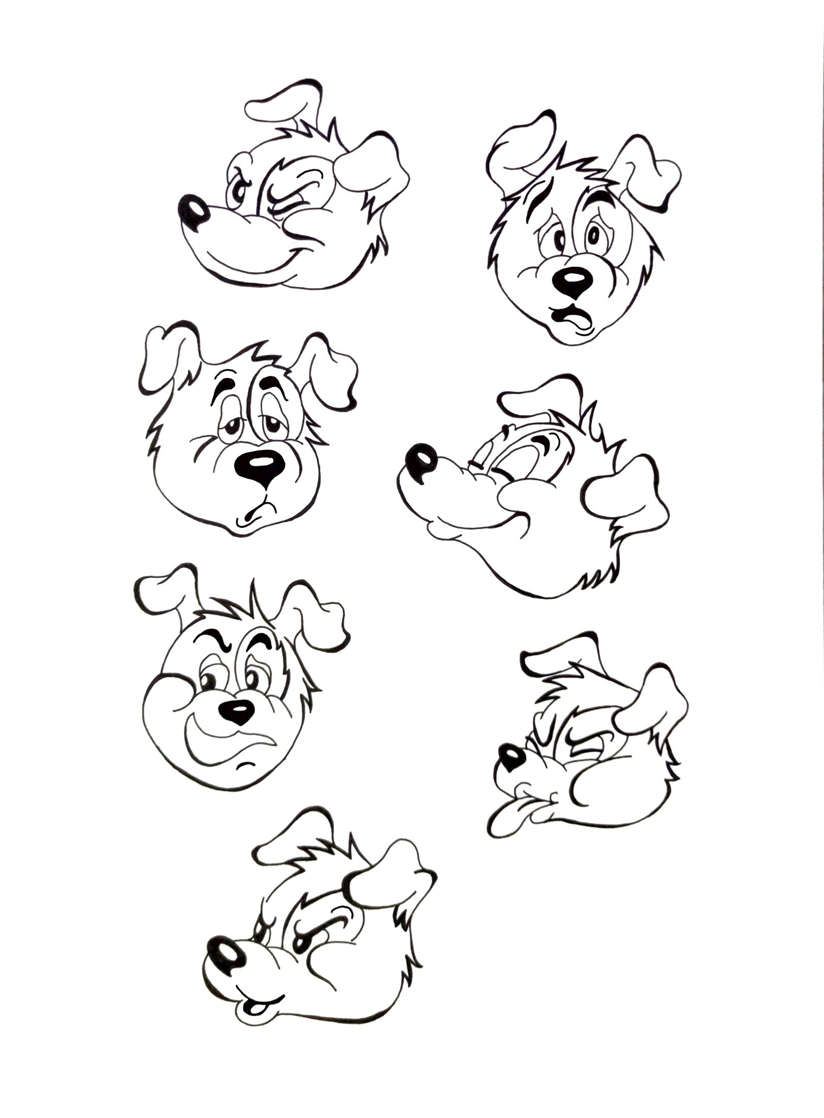 Artstation Cartoon Cute Dog Expression Nirmiti Devadiga Download the perfect cartoon dog pictures. artstation