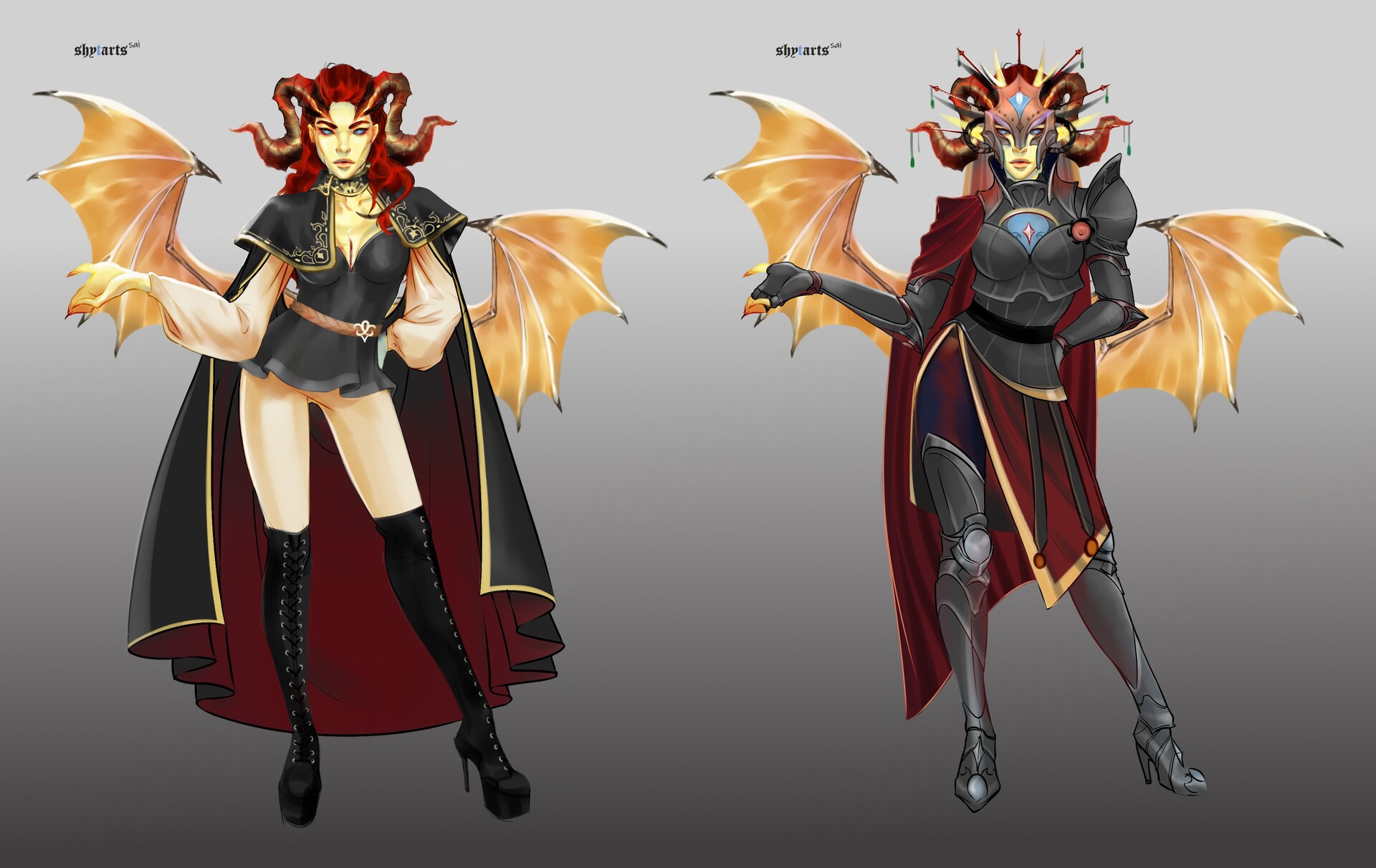 ArtStation - Paladin Tiefling: Clothing variation