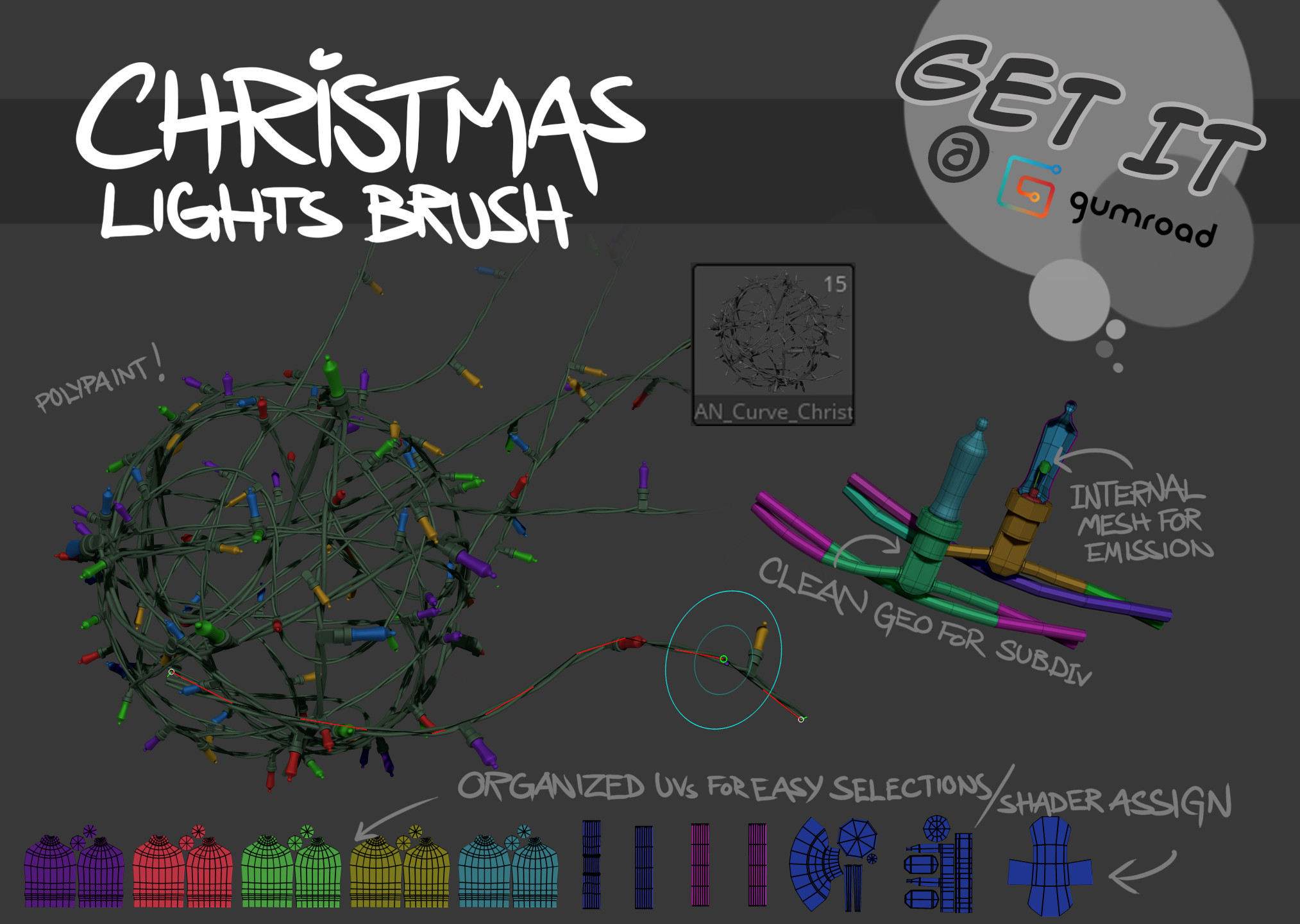 Get the Christmas Lights Brush
here! https://gumroad.com/l/ClayBear_BRUSH_ChristmasLights