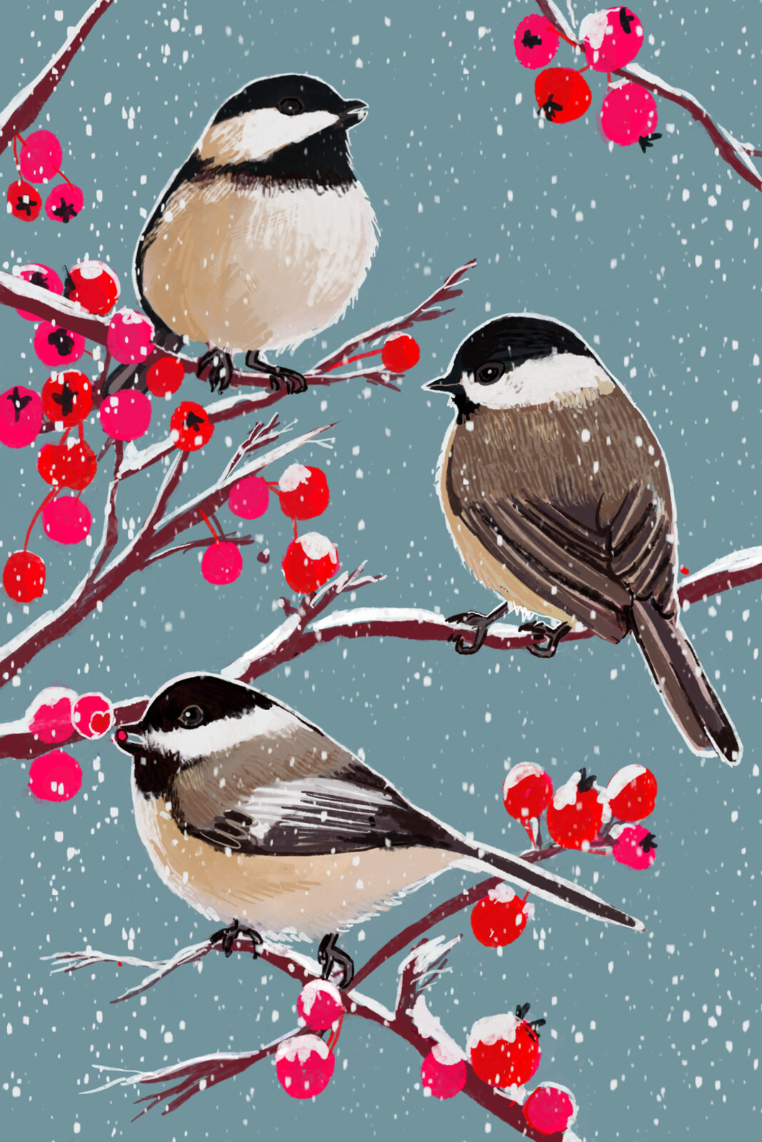 Chickadees Who Lunch