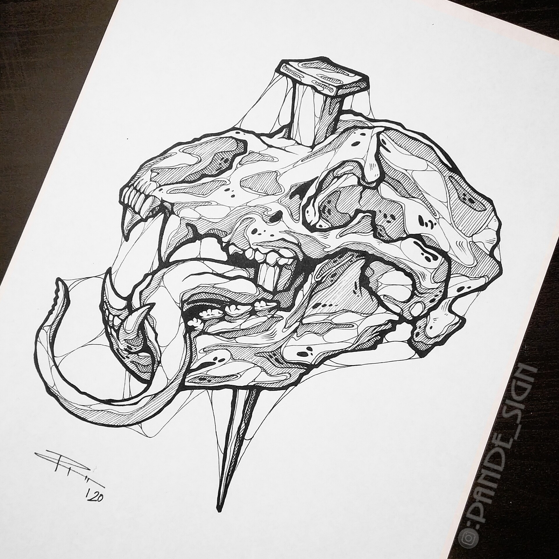 ArtStation - Animal skull tattoo project