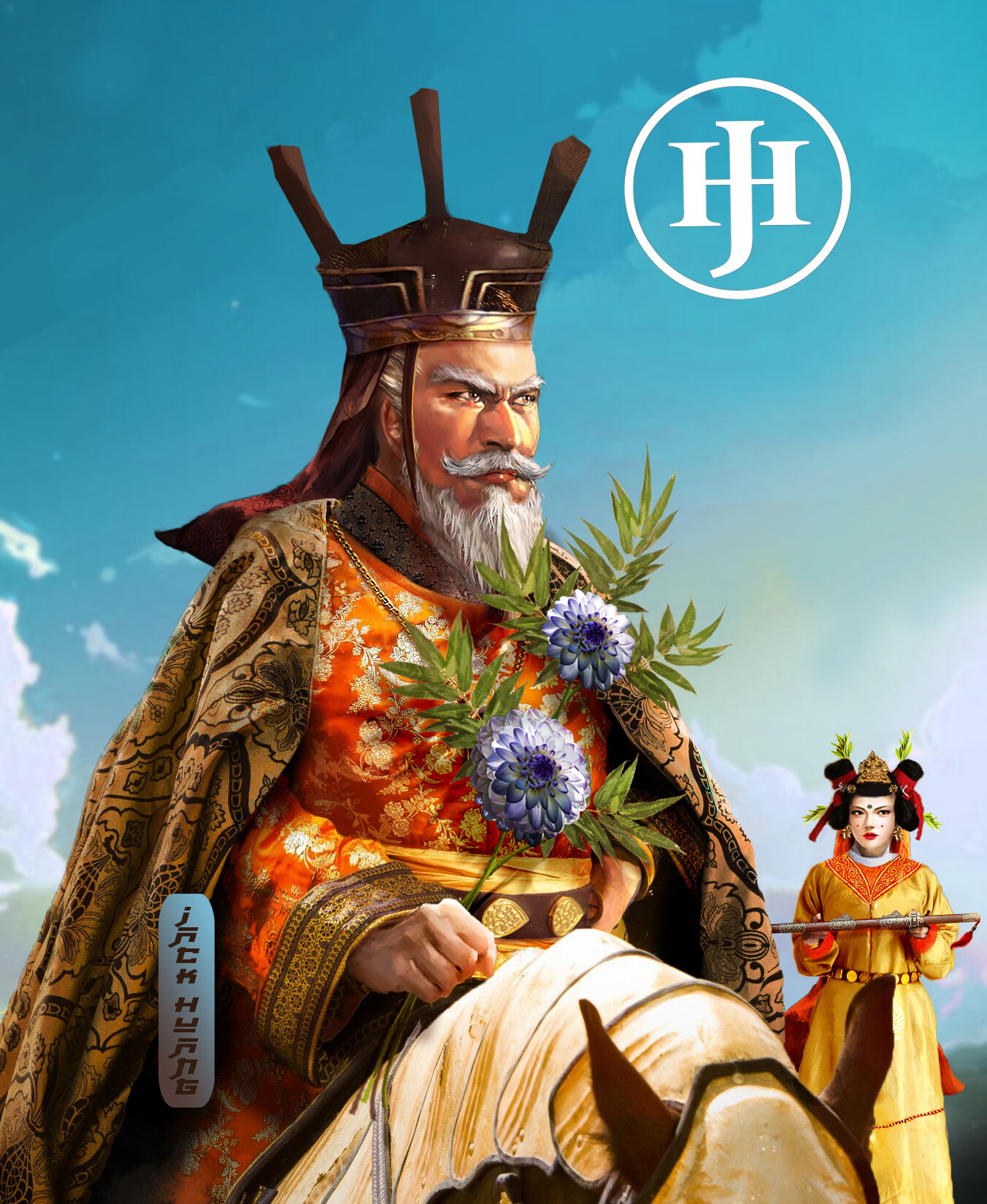 ArtStation Bayanchur Khan of the Uighur Khaganate 回鹘♢英武可汗