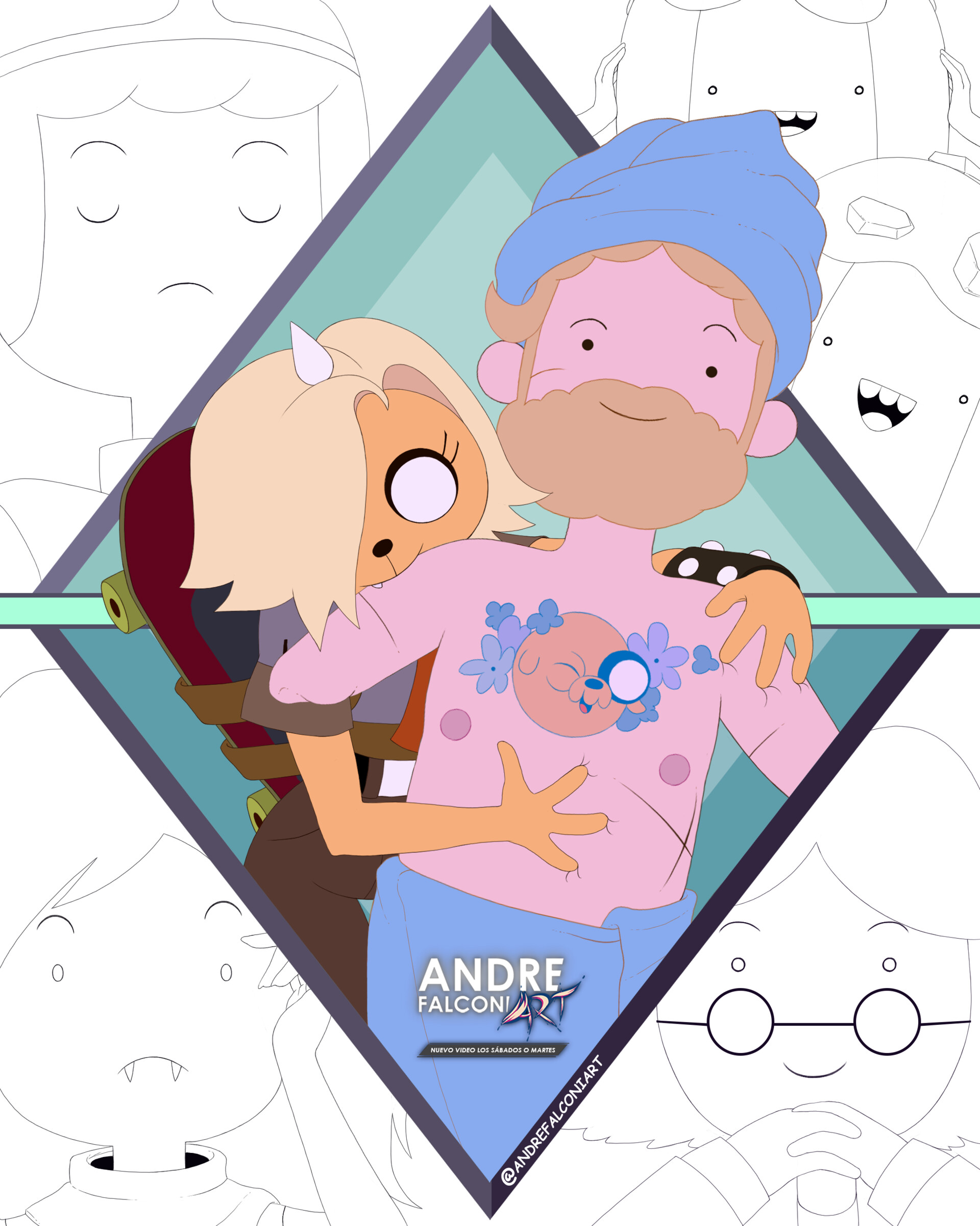 Andre Falconi Art - HORA DE AVENTURA DISTANT LANDS: OBSIDIAN.