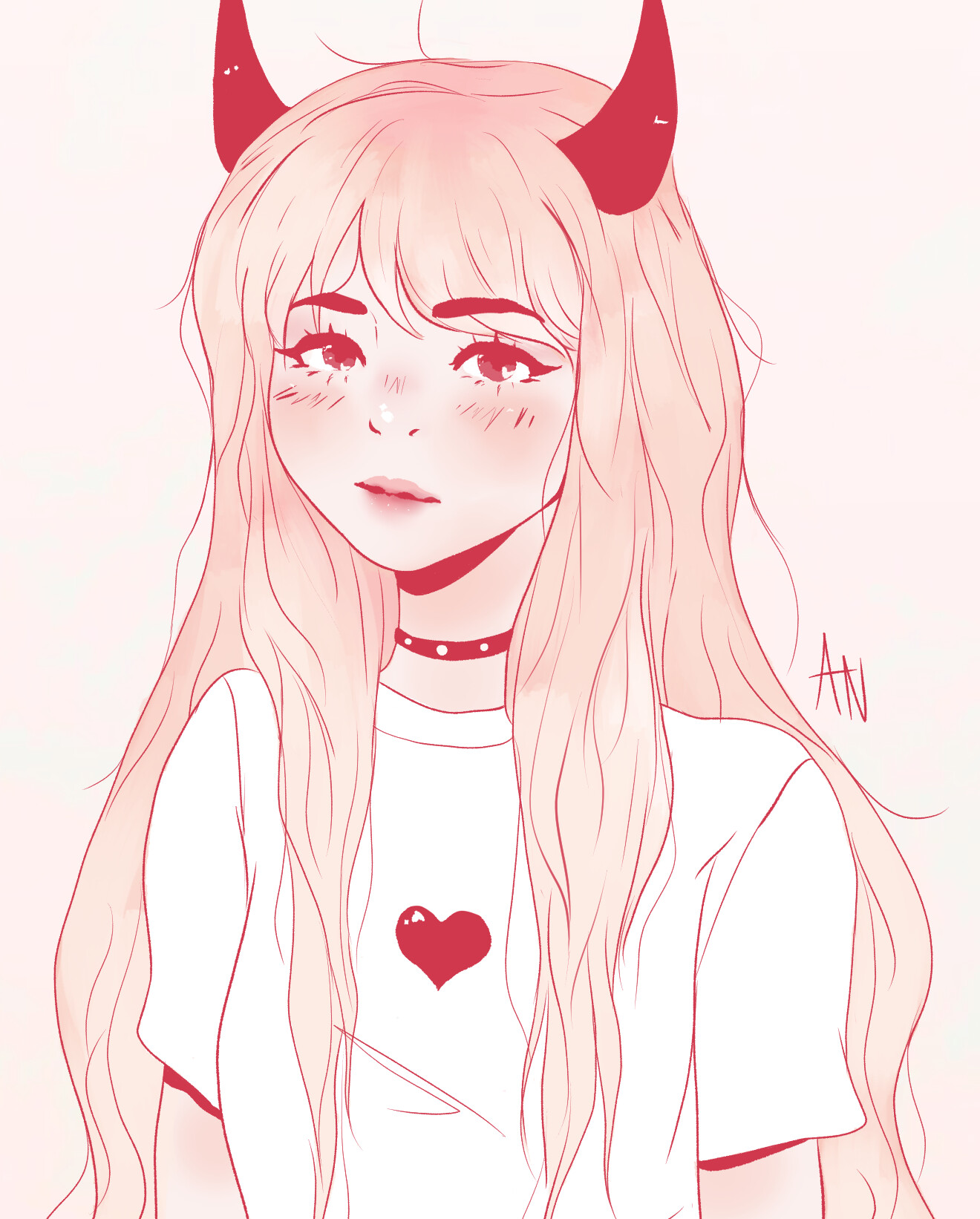 GatoLunarisArt on Twitter Ive been so busy with work that is such a  relief be able to draw this Here is my new OC Name pending Cute demon  aesthetic is my relax