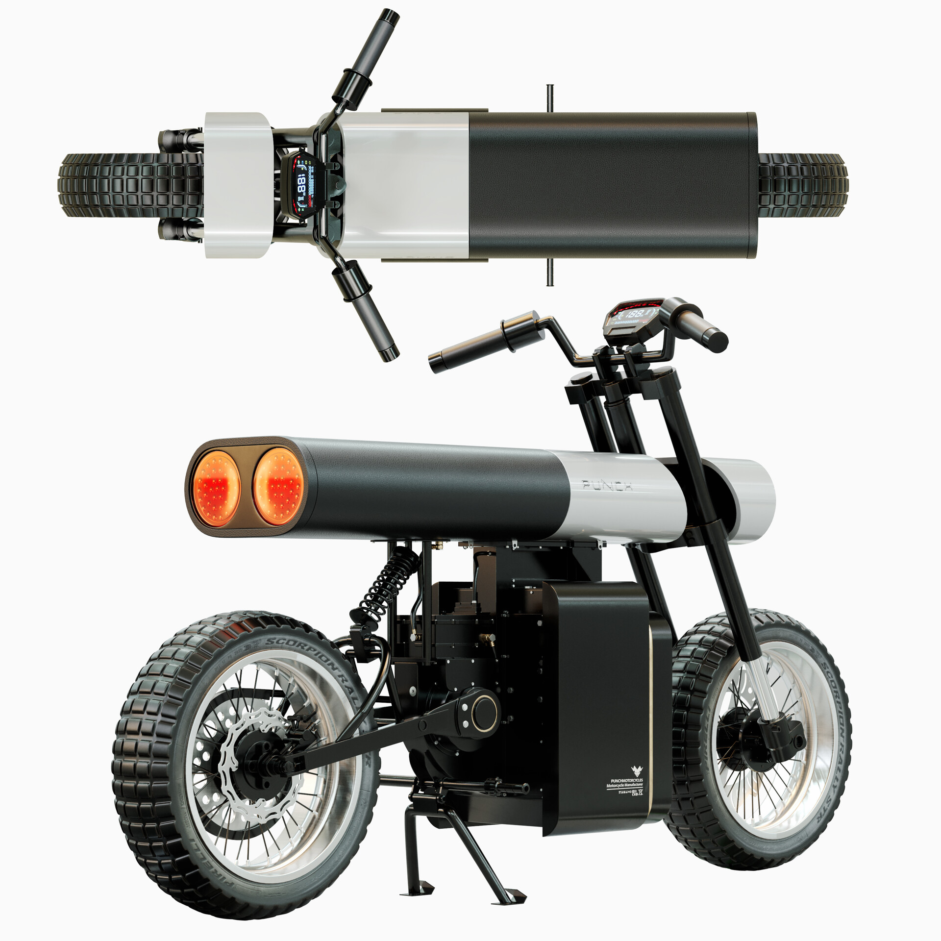 Punch outlet electric motorcycle