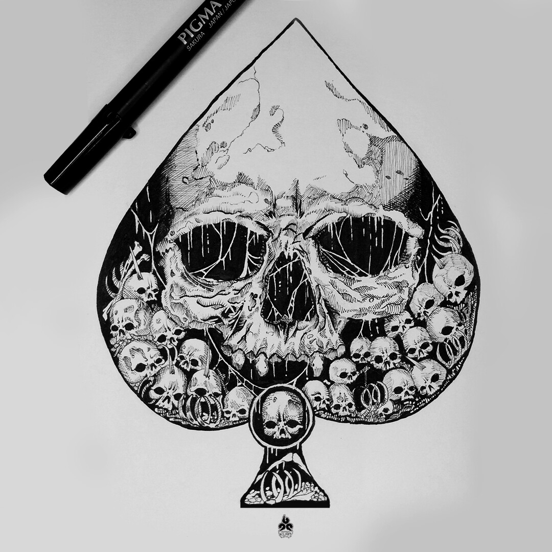 ArtStation - Spade Demon Skull