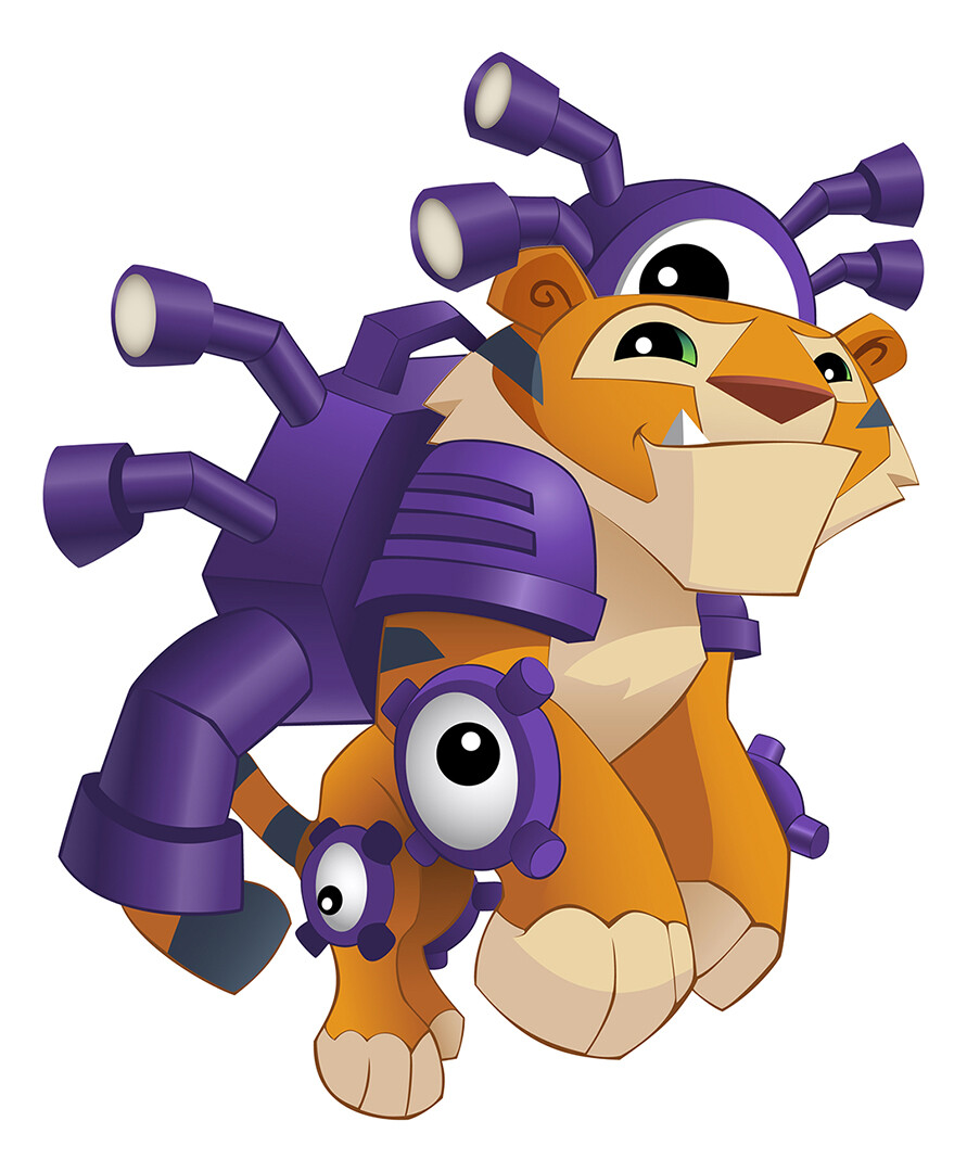 Animal Jam: Tiger Jet Pack (vector)