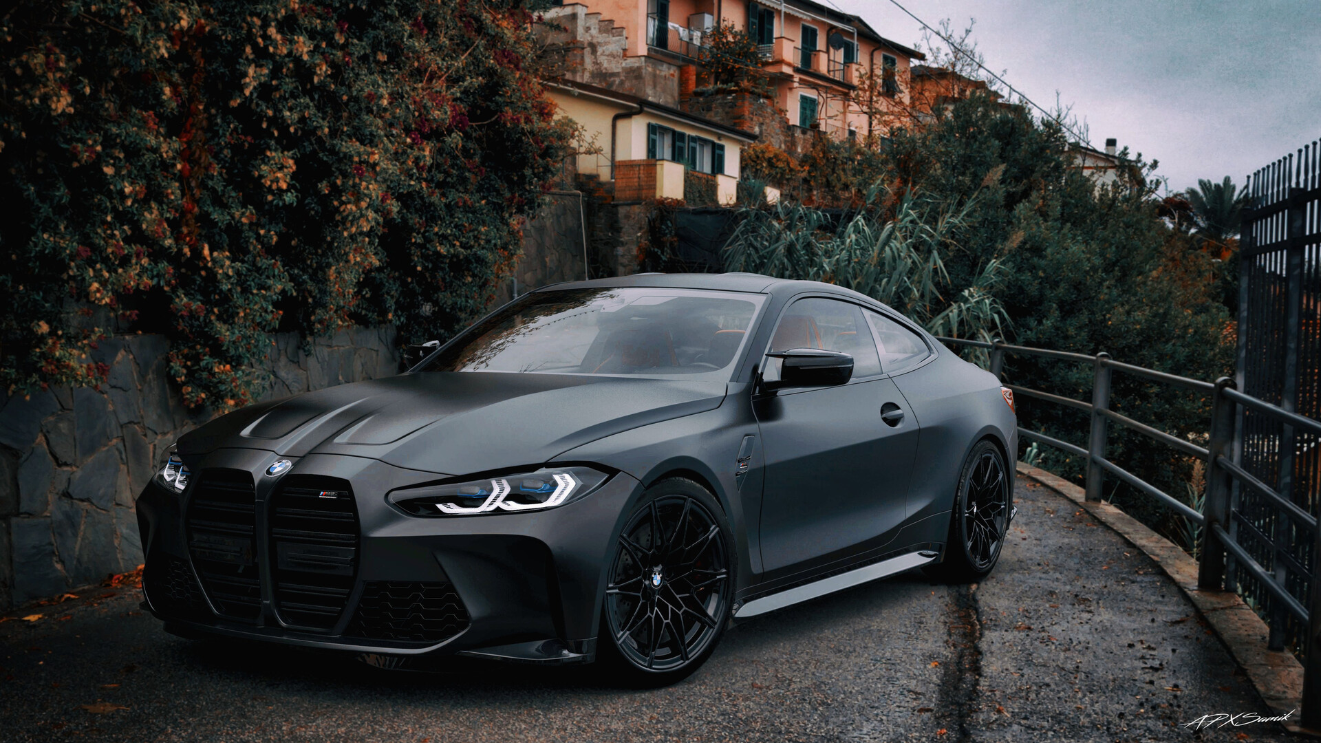 What do you think to the Matte Black BMW M4 Competition?! #BMW