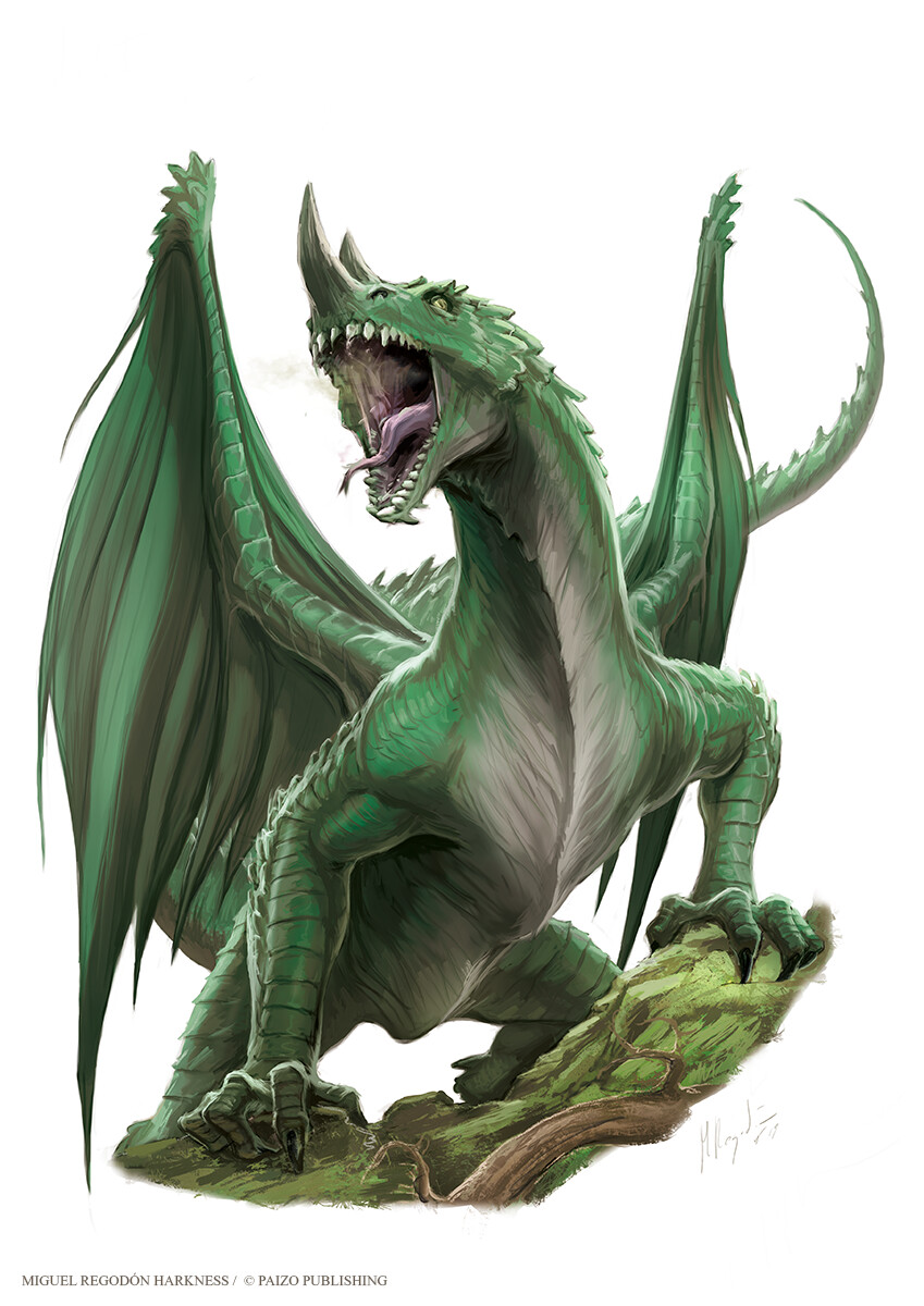 Green dragon wyrmling : r/Pathfinder2e