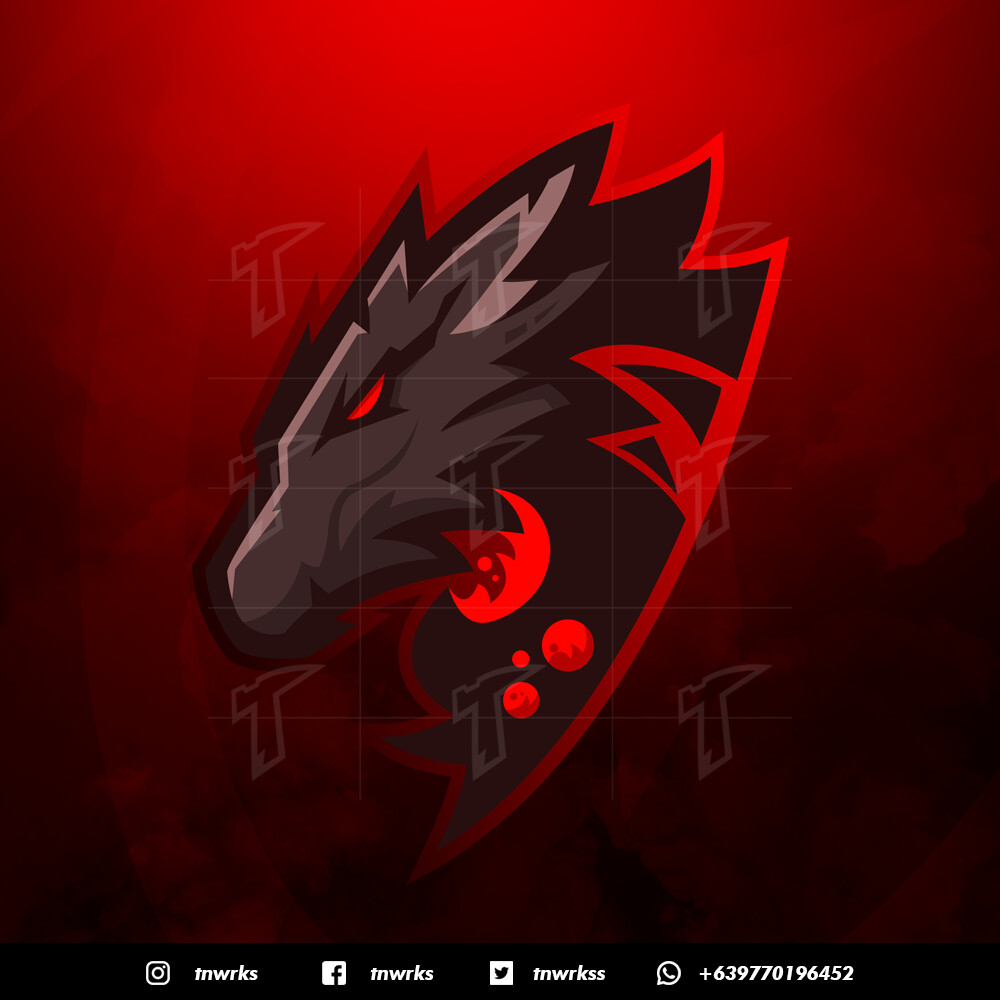 ArtStation - Red/Black Esports Logo