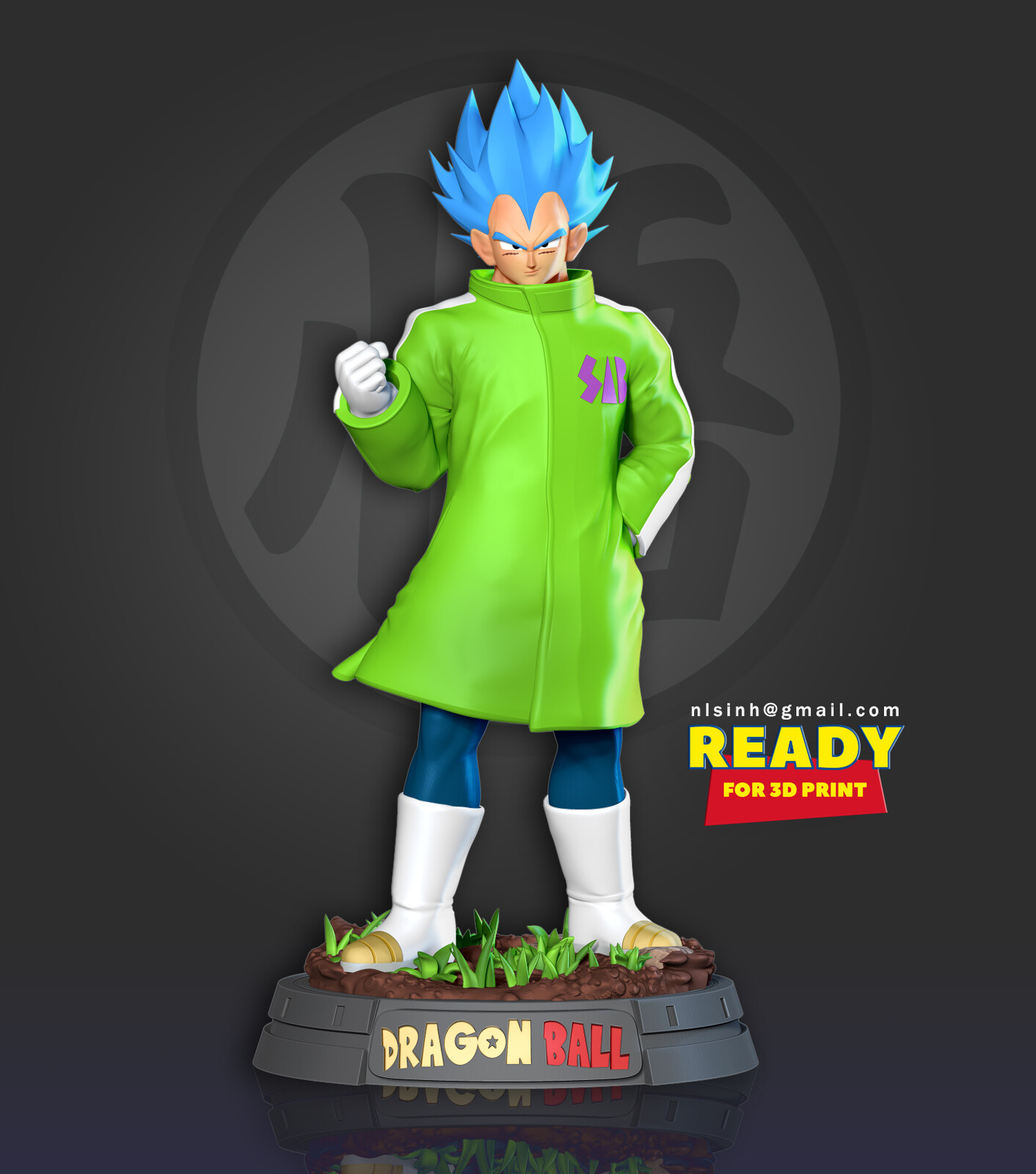 Vegeta green coat deals