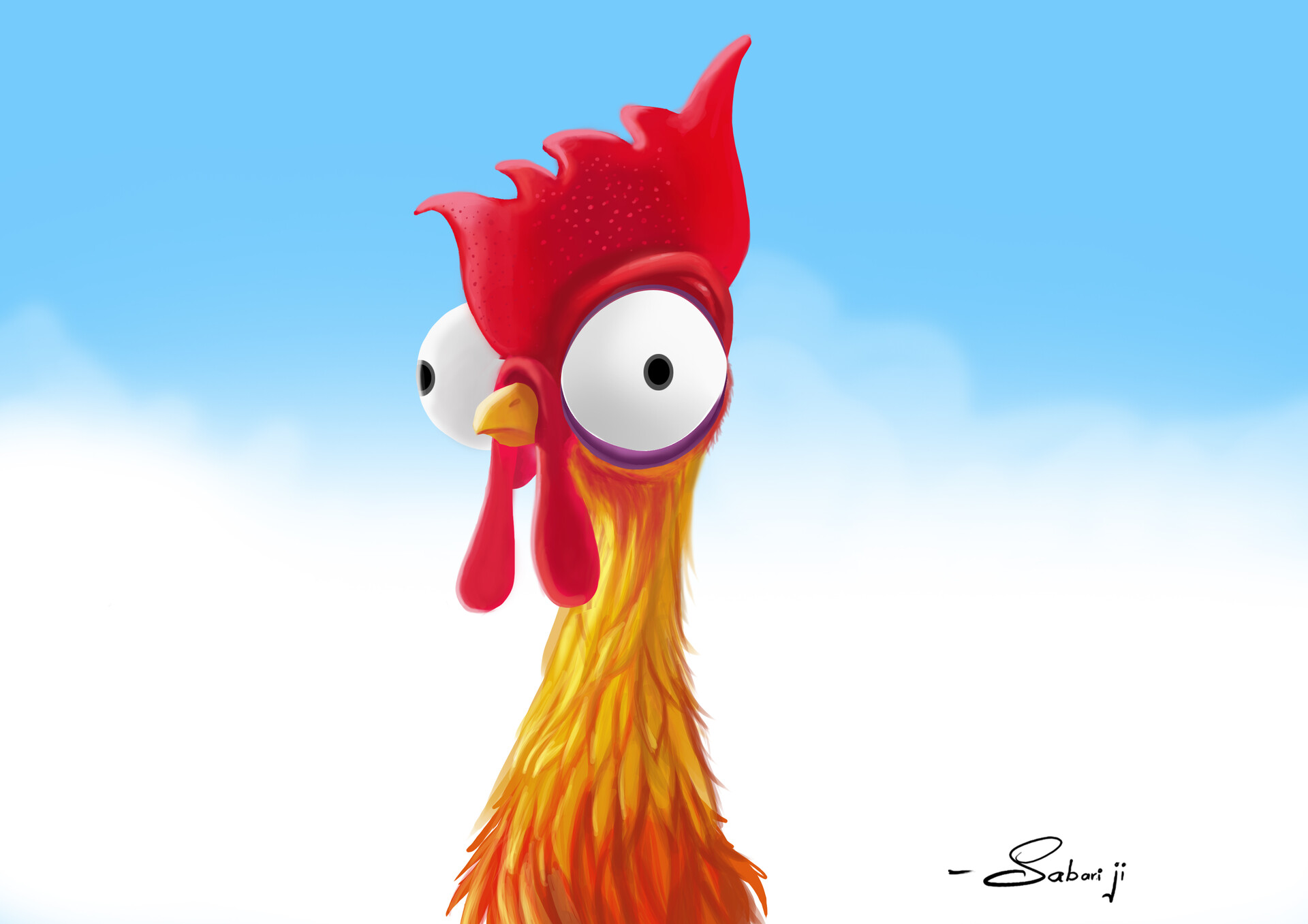 Artstation Hei Hei The Cock