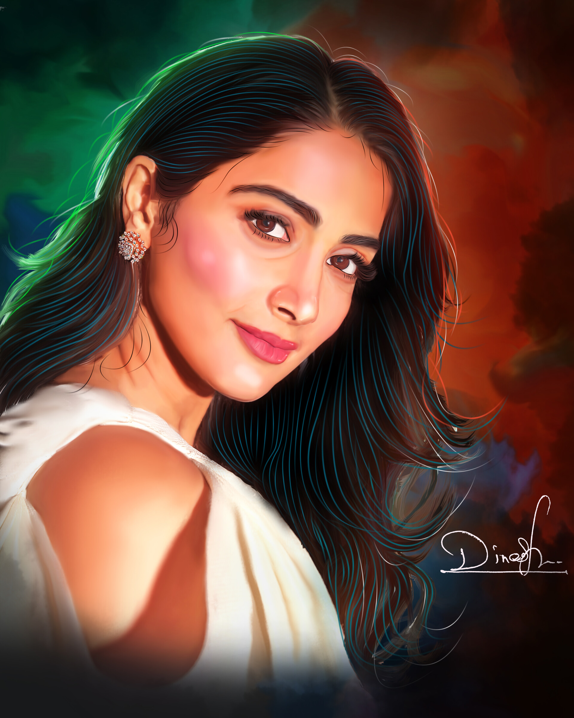 Artstation Pooja Digital Painting