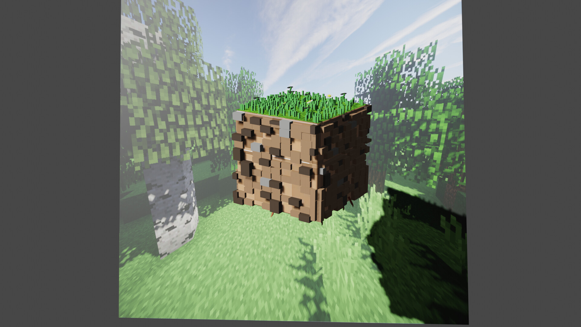 ArtStation - Блок земли из minecraft