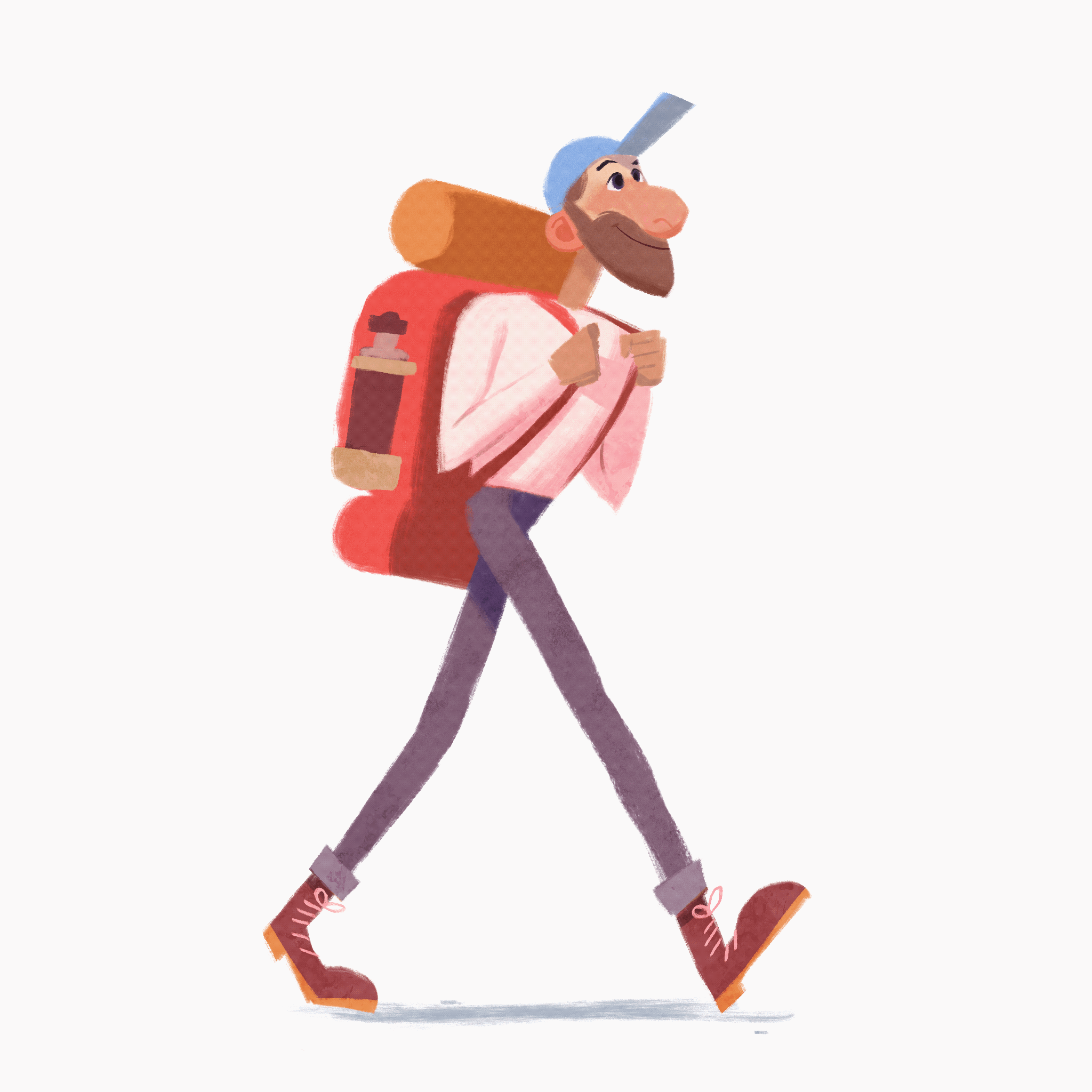 ArtStation - Hiker Procreate Animation ArtStation - Hiker Procreate Animation
