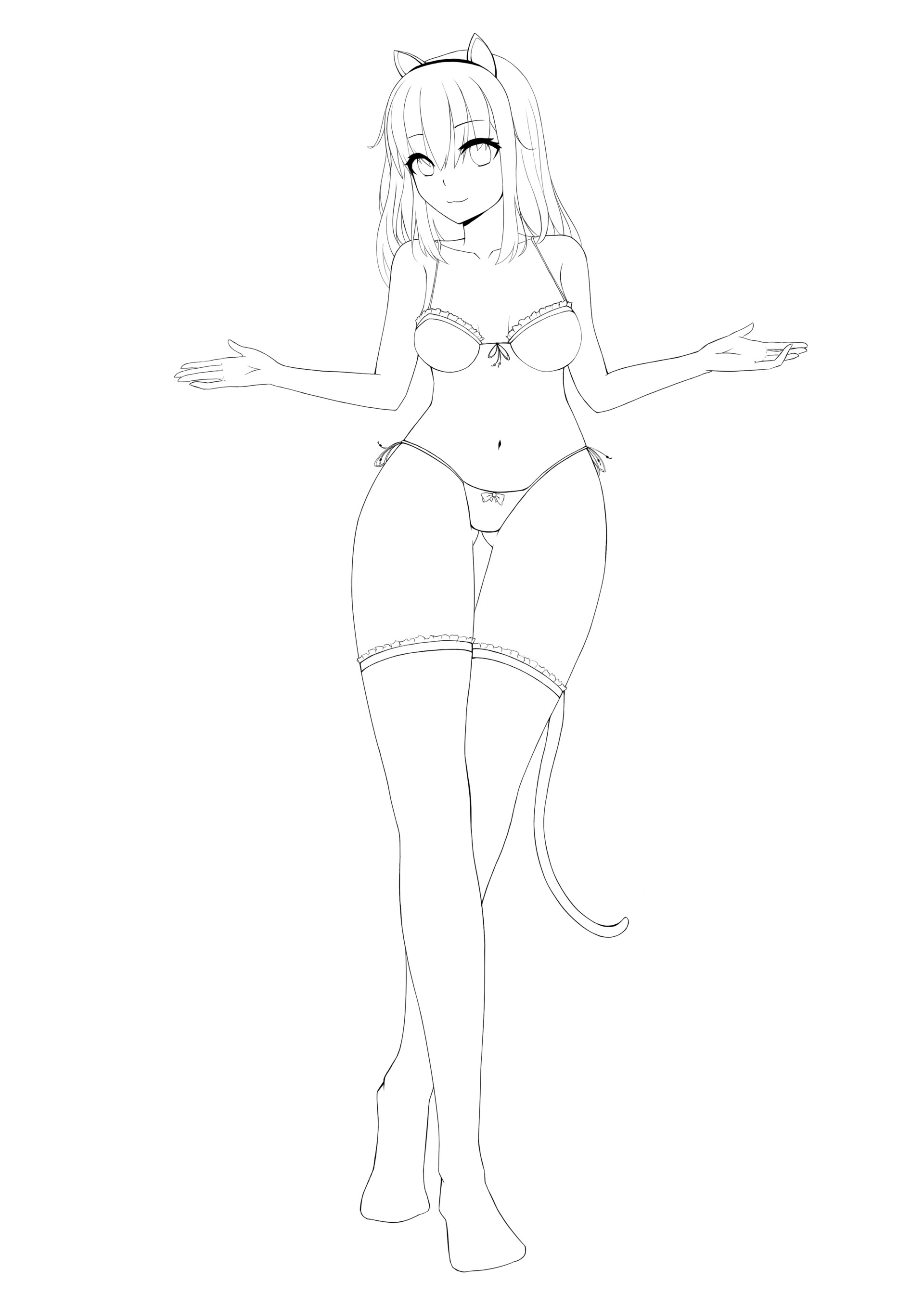 Thicc anime deals girl drawing