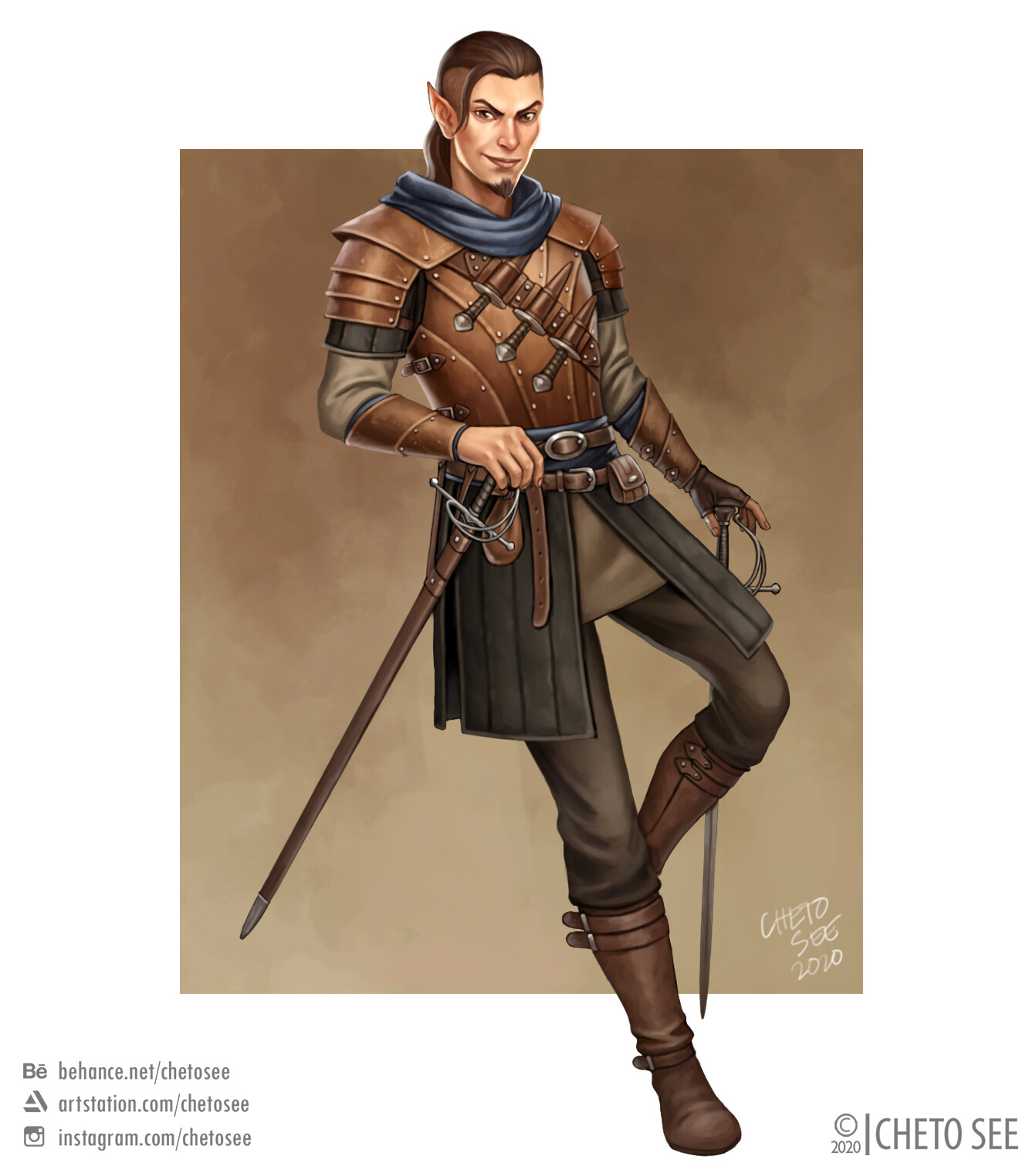 Artstation Elf Rogue D D Character Commission Cheto See