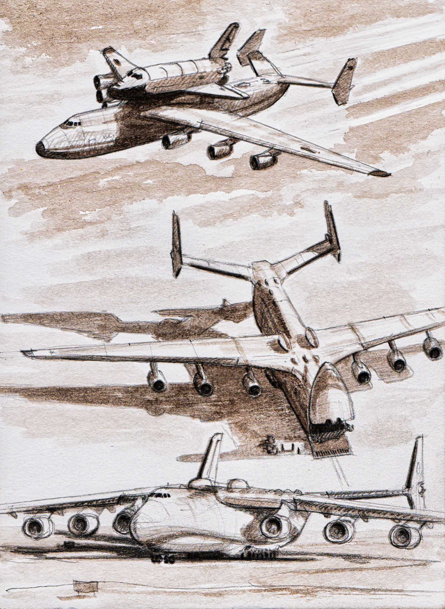 Artstation Sketches Of The Heavy Lifting An 225 Sascha Schindelholz