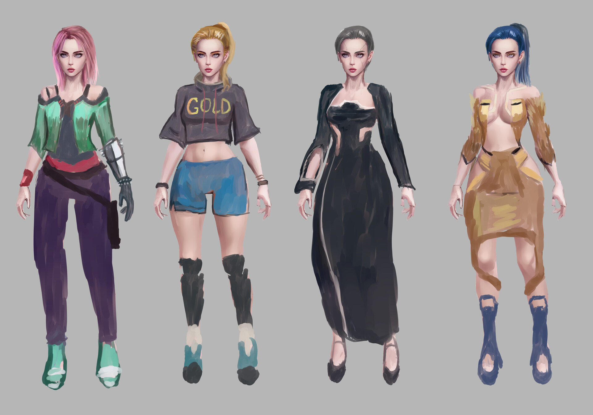 ArtStation Cyberpunk 2077 Fashion Concept Art | art-kk.com