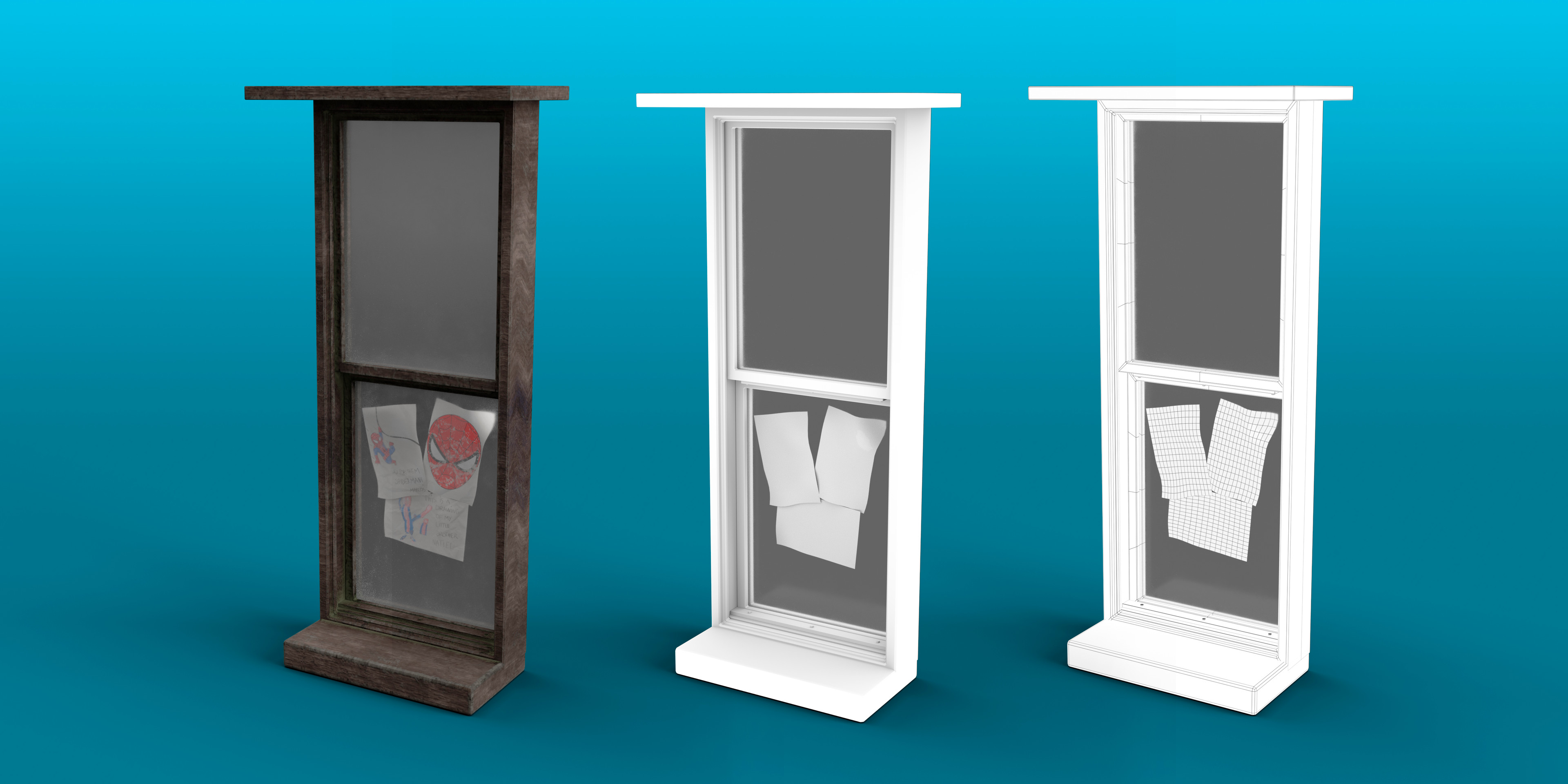 Window (Render, AO, Wireframe)